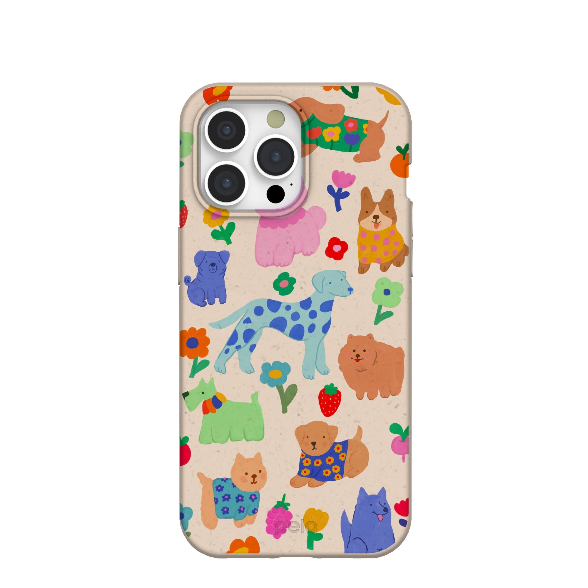 Seashell Pup Bloom iPhone 15 Pro Max Case Refurbished - Pela Case refurbished available on Cerqular