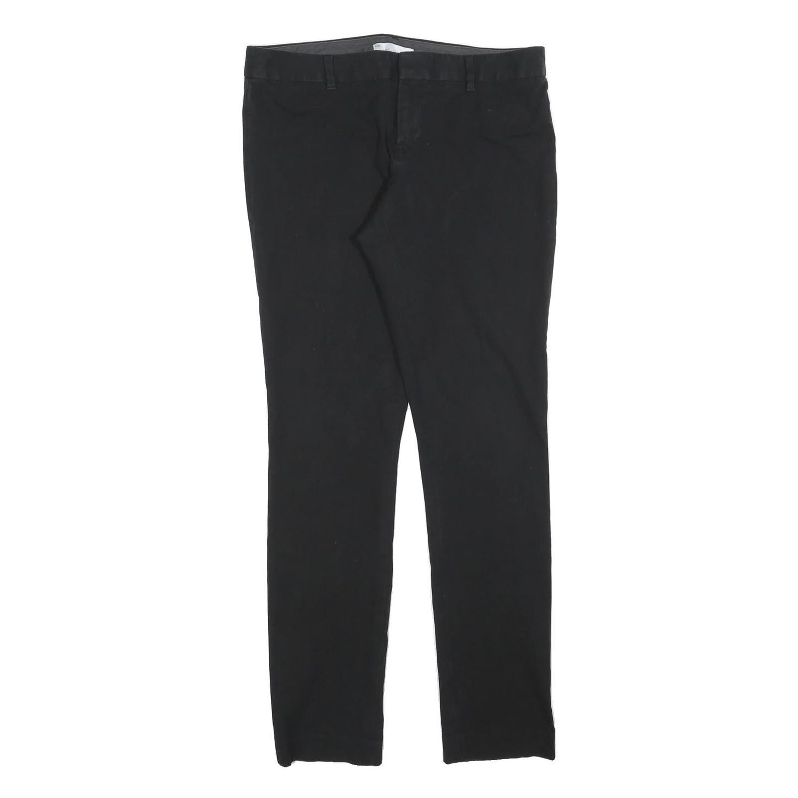 GAP Womens Cotton Blend Black Slim Leg Trousers W28 L32 Zip Closure Refurbished - N/A refurbished available on Cerqular