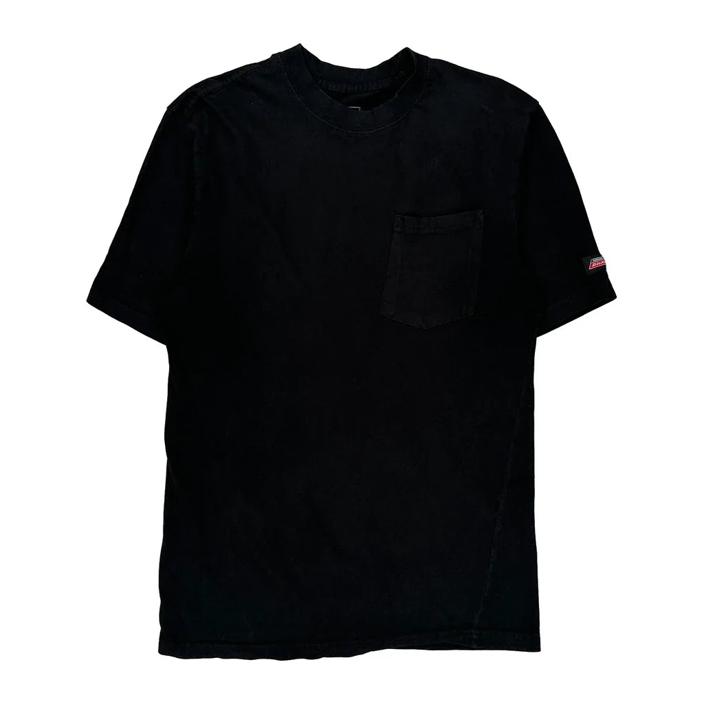 Dickies T-Shirt - Medium Black Cotton Refurbished - Thrifted (note: this is a term often used to describe second- refurbished available on Cerqular