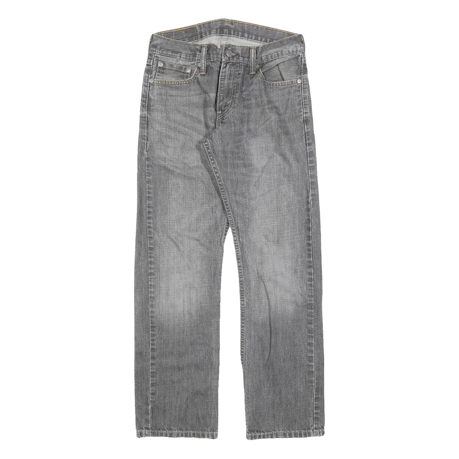 LEVI'S 514 Classic Mens Jeans Grey Cotton Blend Zip W29 L30 Straight Classic Refurbished - N/A refurbished available on Cerqular