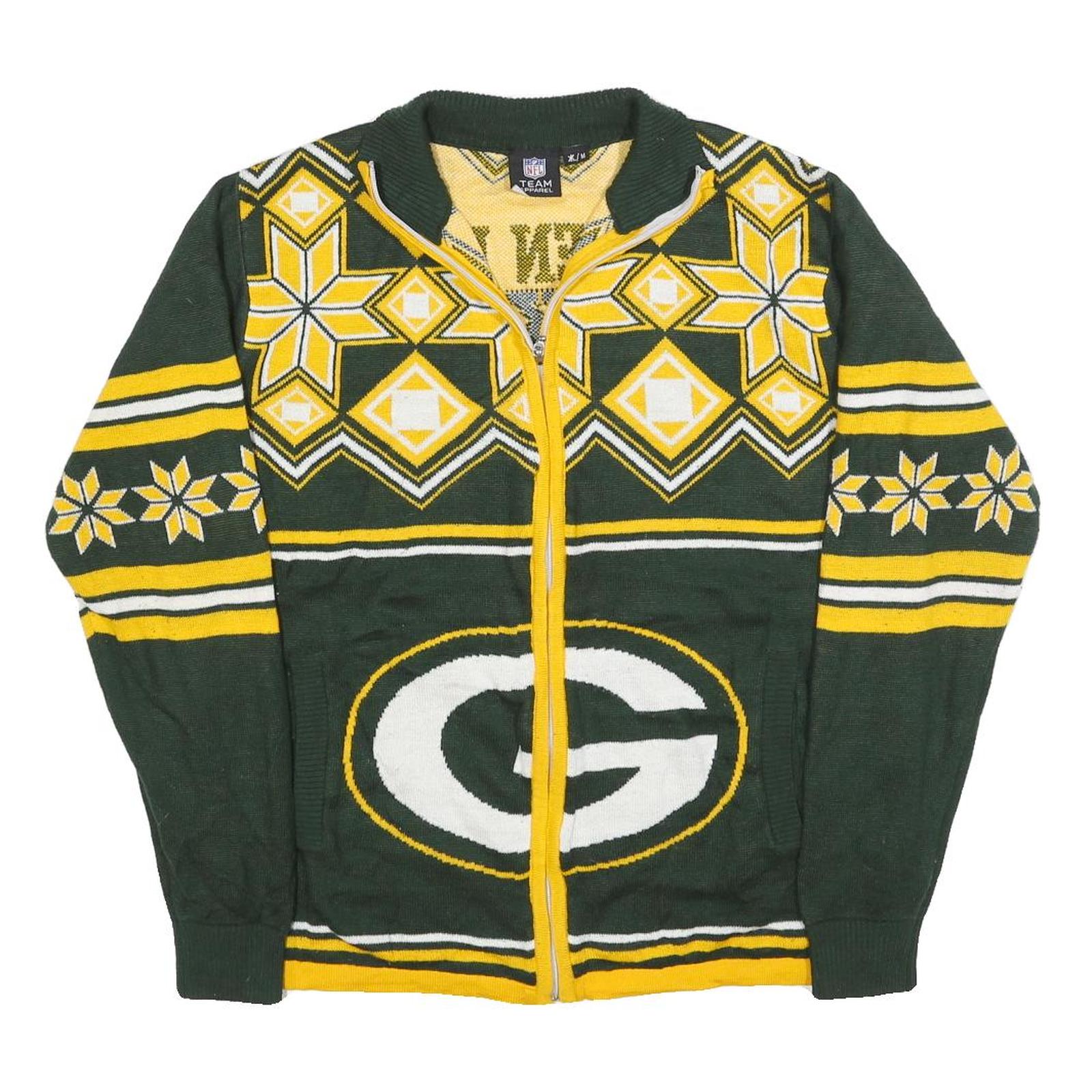 Buy NFL Mens Green & Yellow Patterned Full Zip Jumper Crew Knit M Green Bay Packers Refurbished - $64.99 NFL Mens Green & Yellow Patterned Full Zip Jumper Crew Knit M Green Bay Packers Refurbished - N/A refurbished available on Cerqular