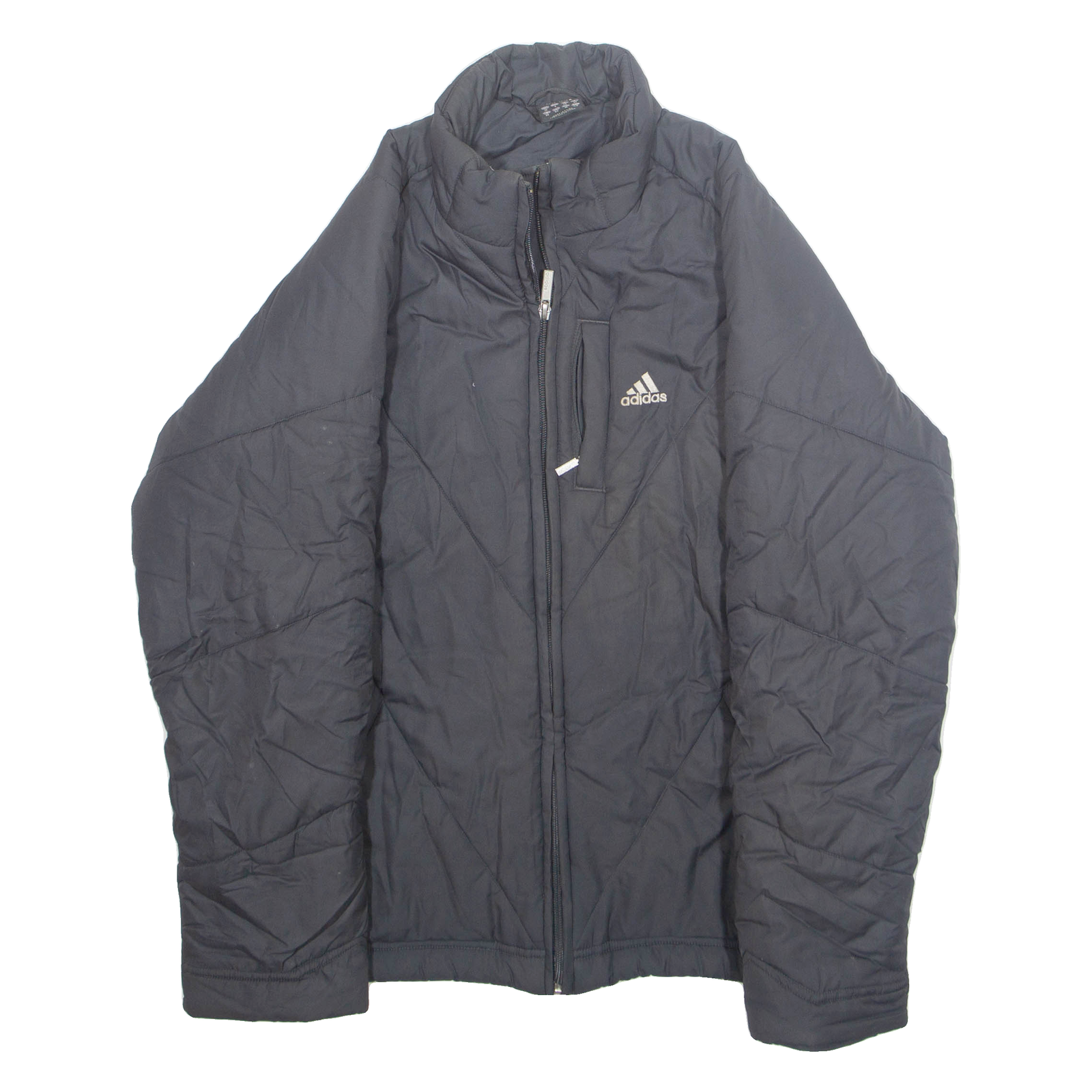 ADIDAS Womens Puffer Coat Grey Nylon S Refurbished - N/A refurbished available on Cerqular