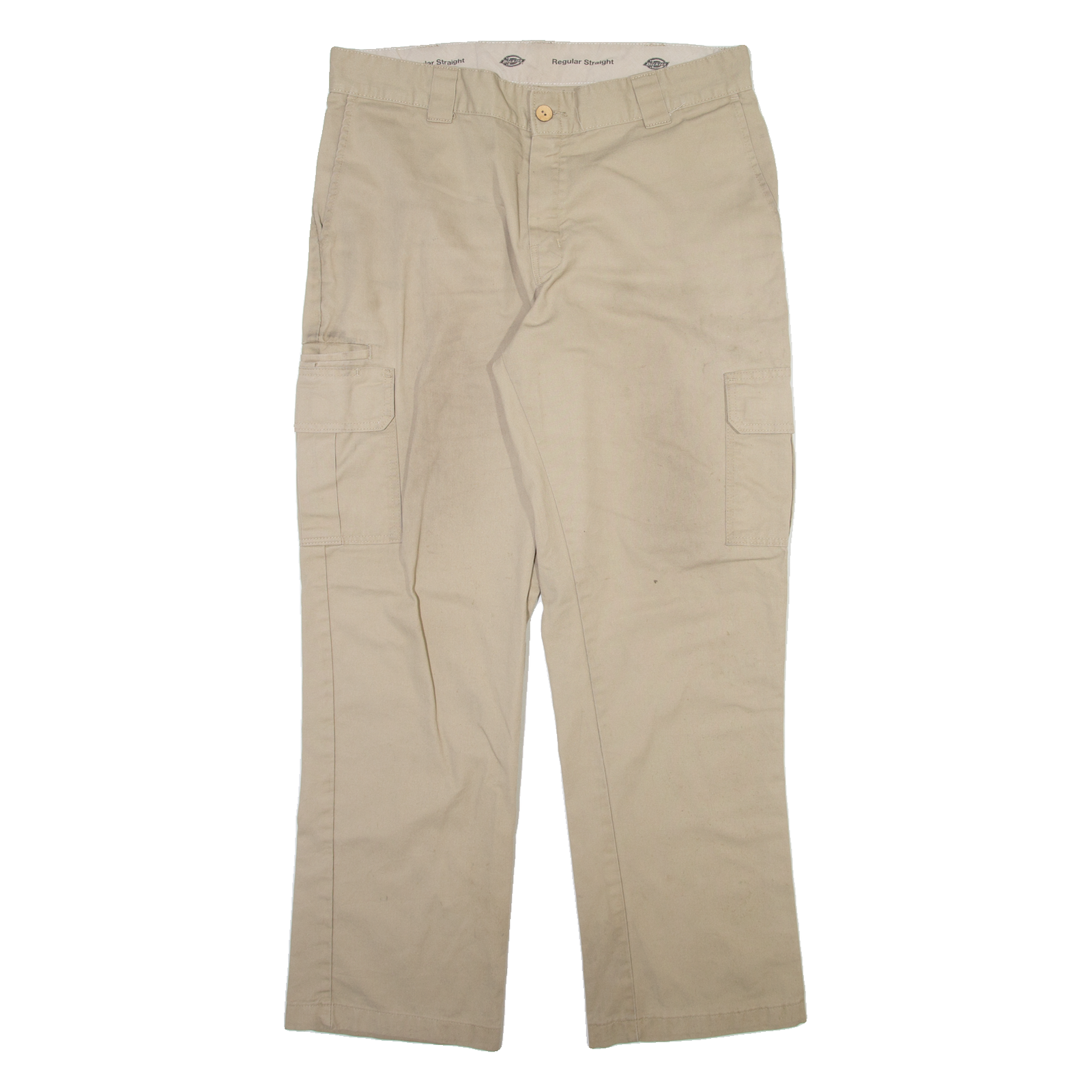 DICKIES Cargo Mens Trousers Beige Regular Straight W36 L30 Refurbished - N/A refurbished available on Cerqular