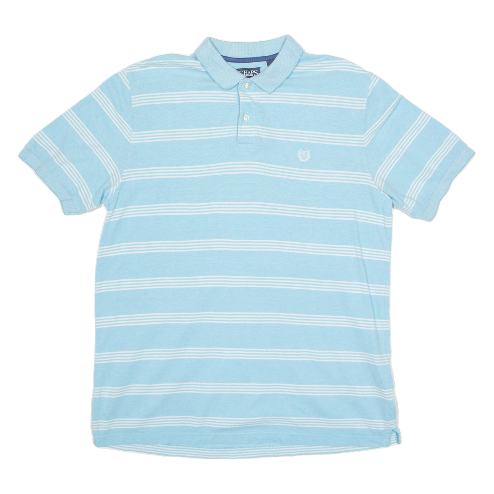 Buy CHAPS Stretch Mens Polo Shirt Blue Striped L Refurbished - $20.79 CHAPS Stretch Mens Polo Shirt Blue Striped L Refurbished - N/A refurbished available on Cerqular
