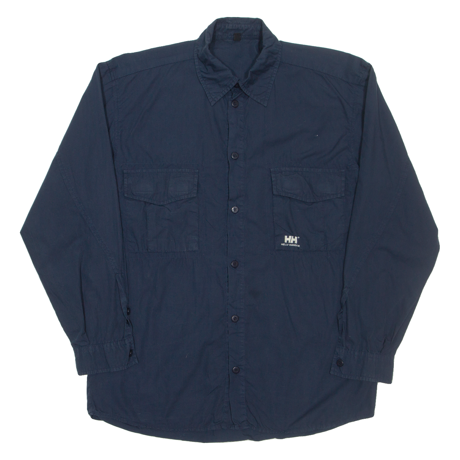 HELLY HANSEN Mens Plain Shirt Blue Long Sleeve M Refurbished - N/A refurbished available on Cerqular