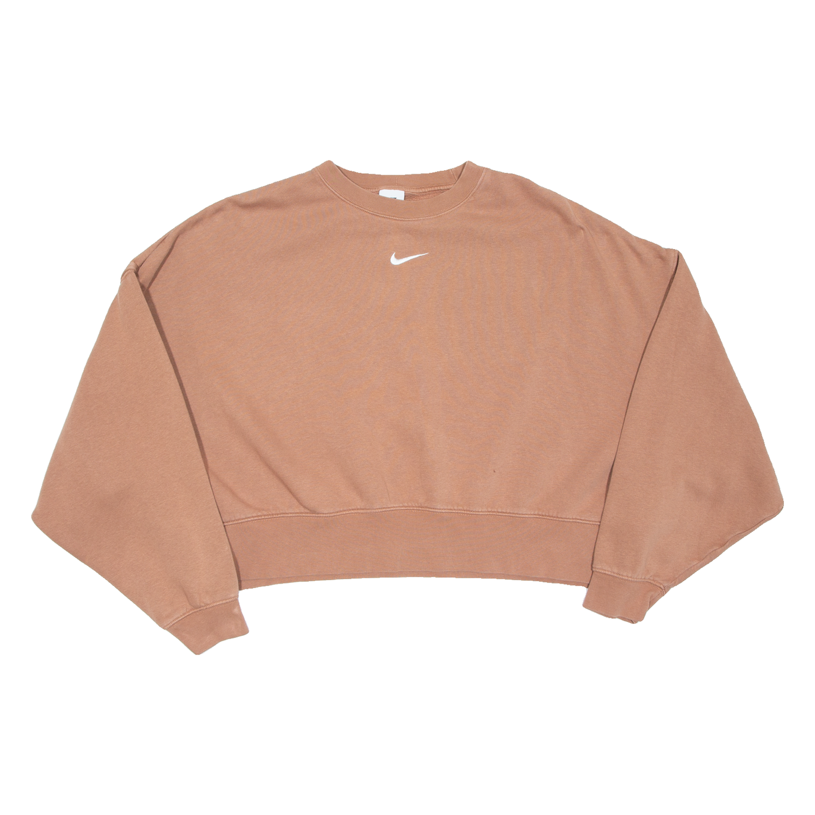 NIKE Cropped Womens Sweatshirt Brown L Refurbished - N/A refurbished available on Cerqular
