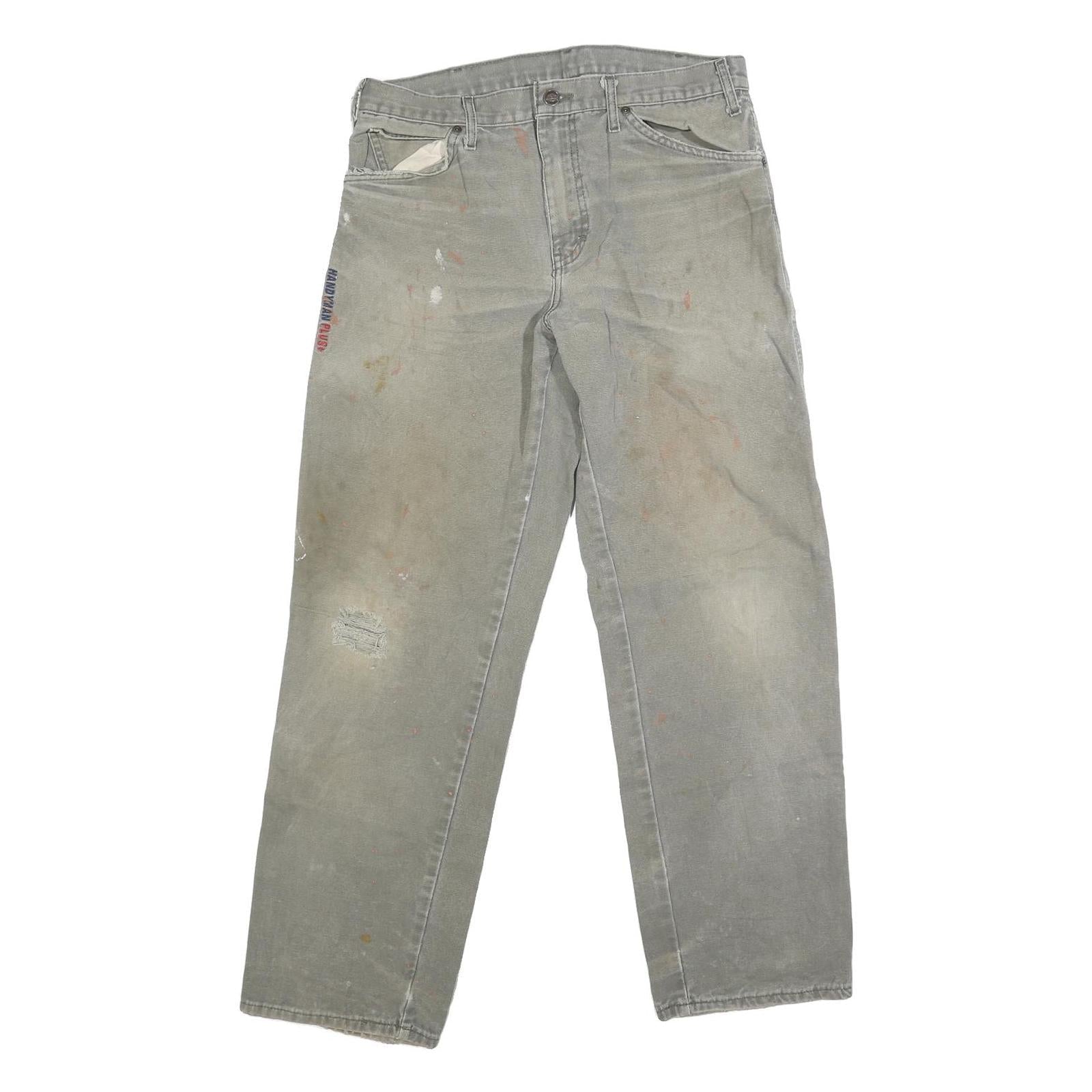 DICKIES Mens Regular Fit Straight Jeans Cotton Blend Zip W33 L31 Workwear Refurbished - N/A refurbished available on Cerqular