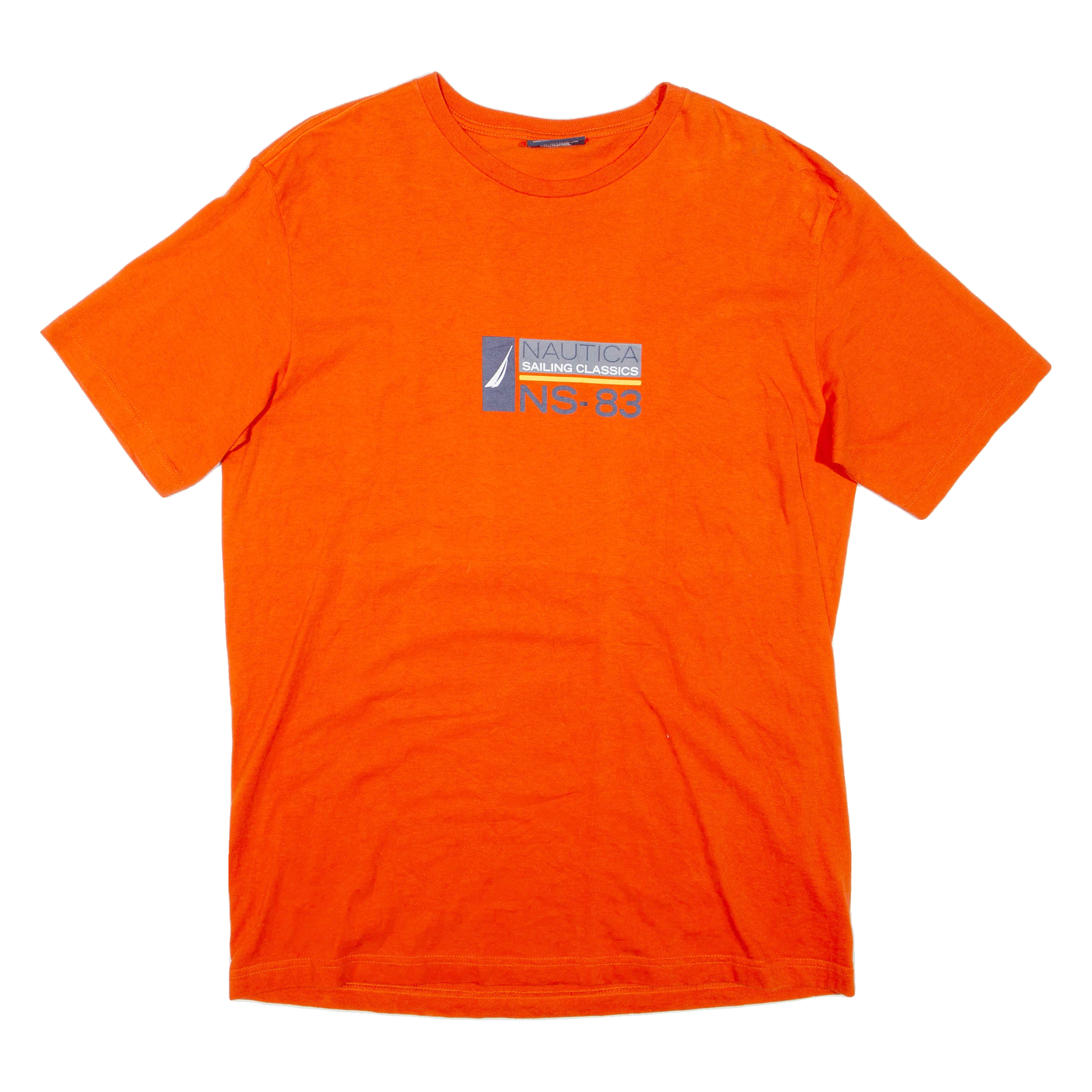 NAUTICA Mens T-Shirt Orange L Refurbished - N/A refurbished available on Cerqular