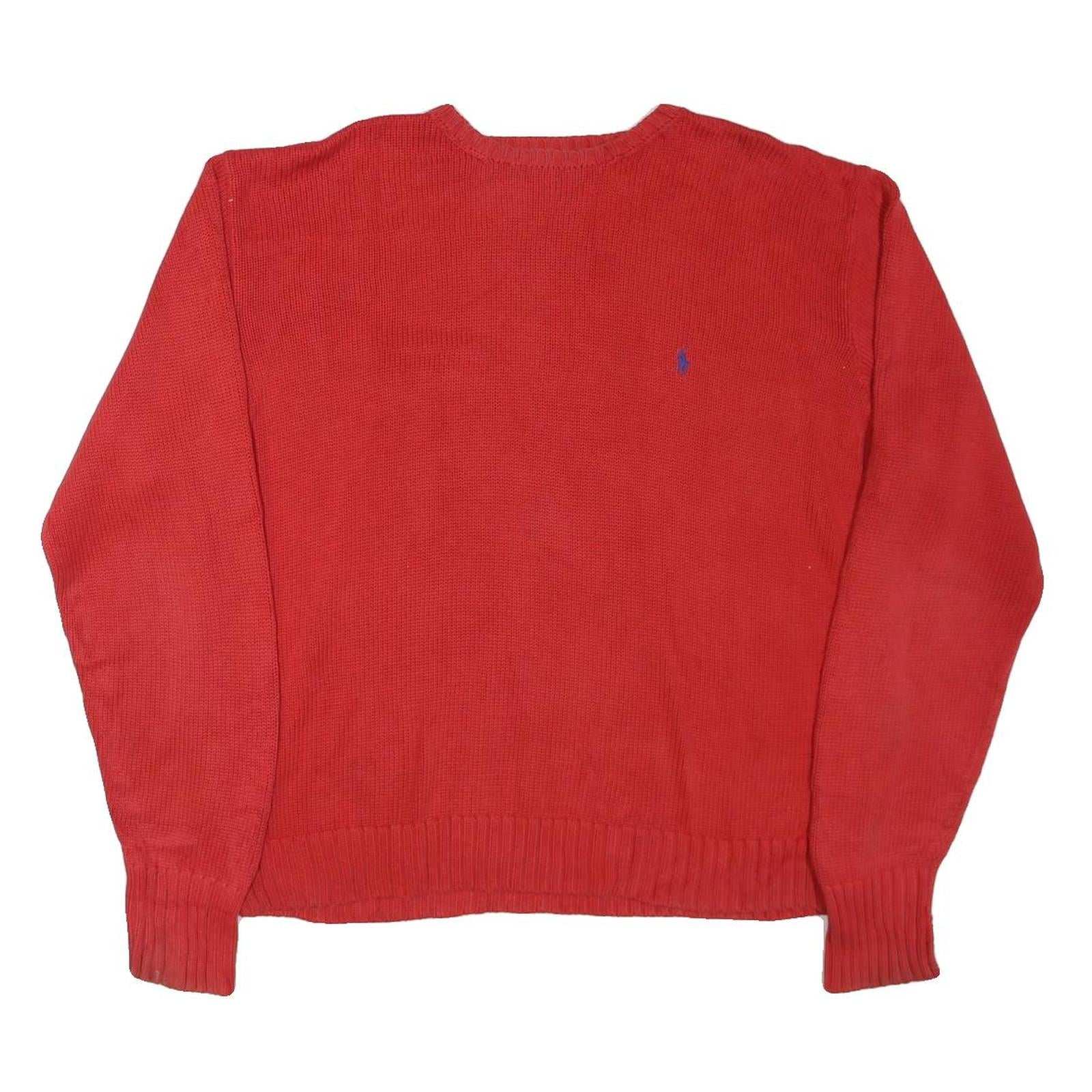 Buy POLO RALPH LAUREN Mens Red Plain Jumper Crew Neck Basic Knit L Cotton Blend Refurbished - $54.59 POLO RALPH LAUREN Mens Red Plain Jumper Crew Neck Basic Knit L Cotton Blend Refurbished - N/A refurbished available on Cerqular
