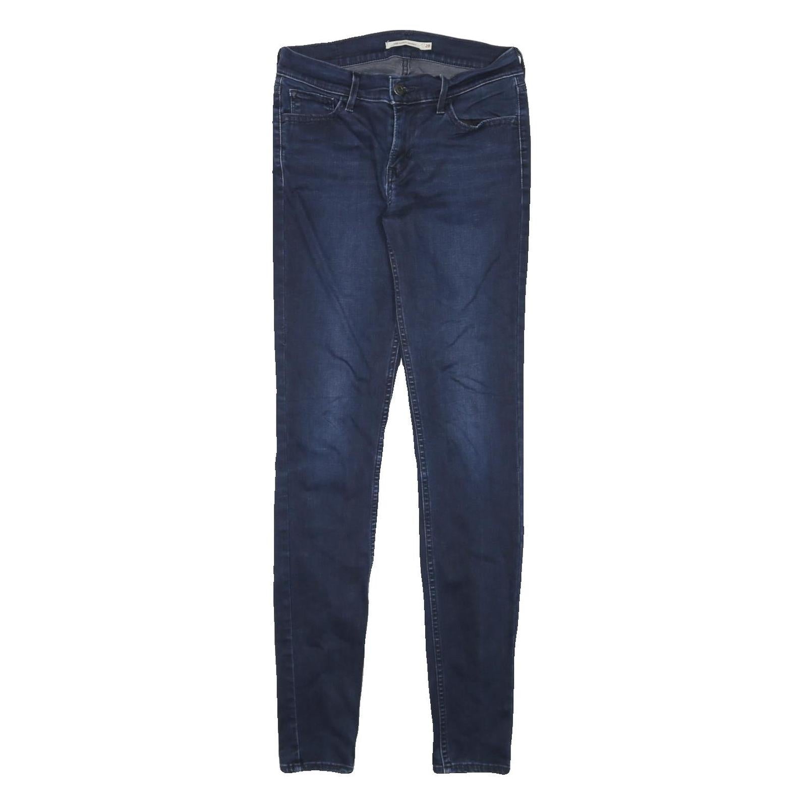LEVI'S 710 Womens Slim Skinny Denim Dark Blue W26 L31 Stretch Cotton Blend Jeans Refurbished - N/A refurbished available on Cerqular