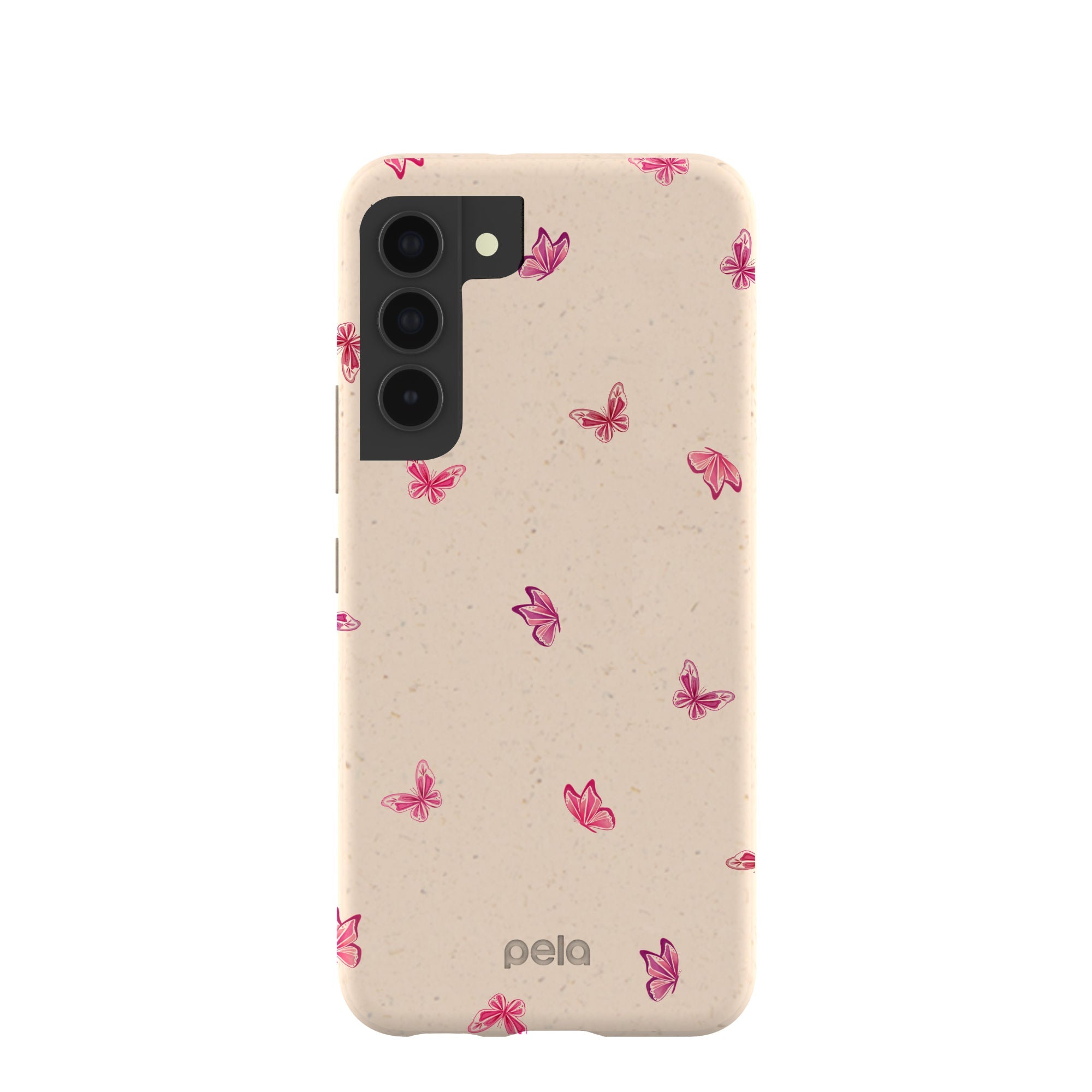 Seashell Lil Flutters Samsung Galaxy S22 Case Refurbished - Pela Case refurbished available on Cerqular