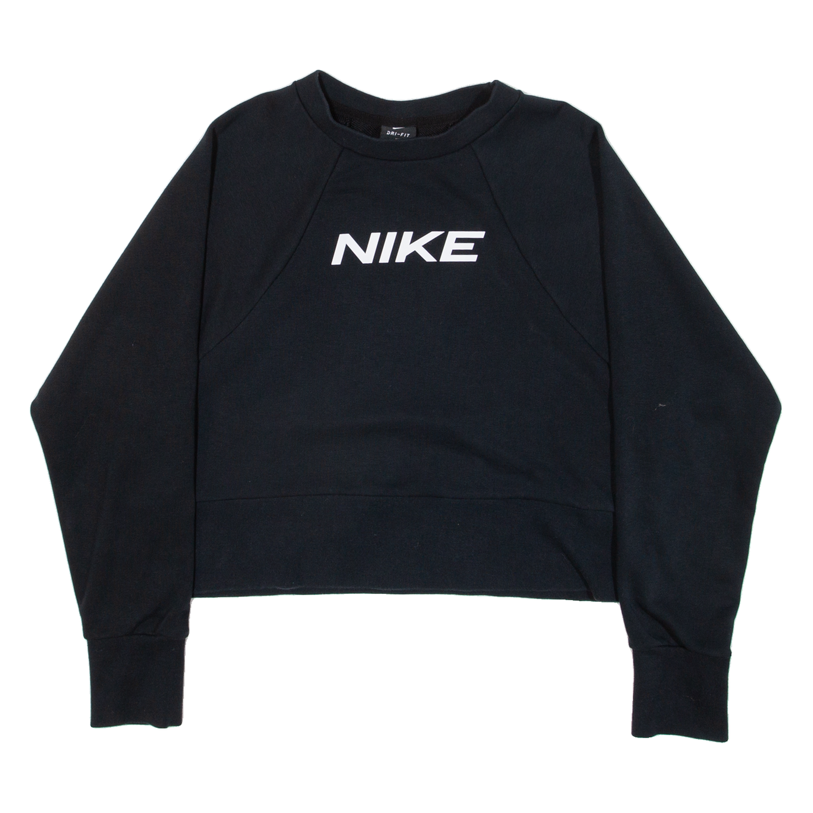 NIKE Cropped Womens Sweatshirt Black S Refurbished - N/A refurbished available on Cerqular