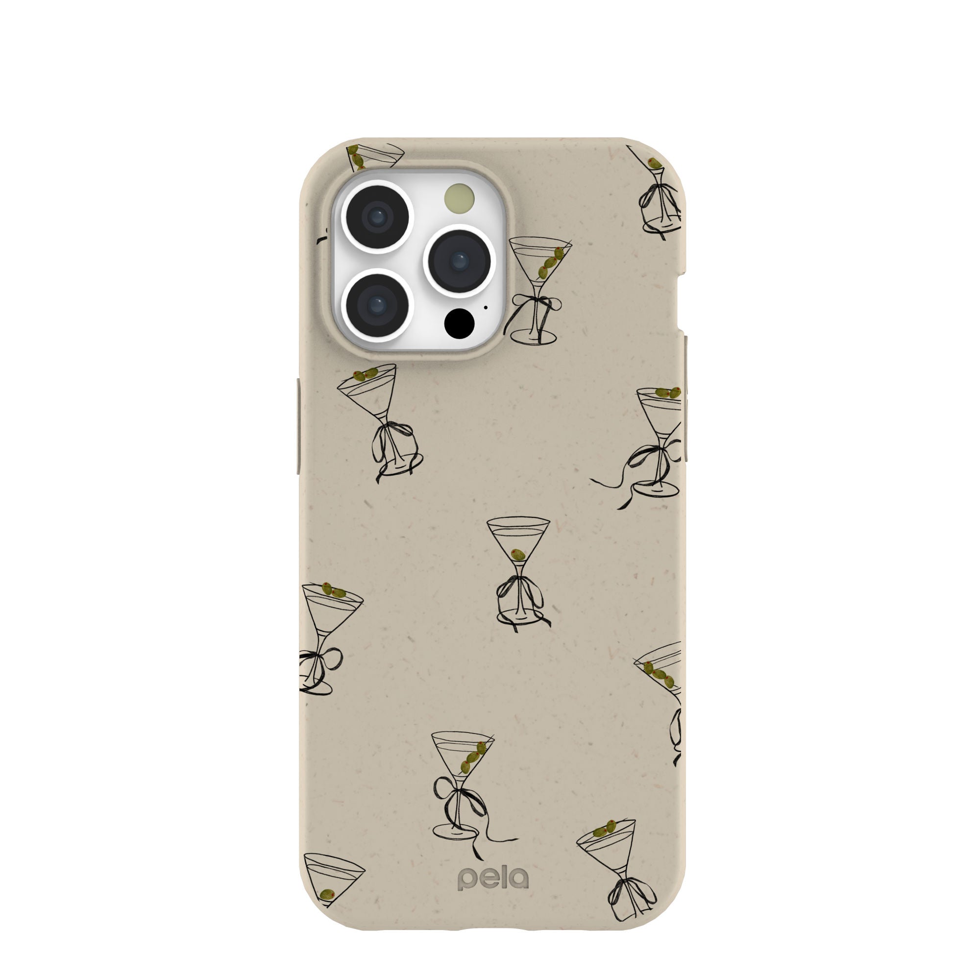 London Fog Martini Me iPhone 15 Pro Max Case Refurbished - Pela Case refurbished available on Cerqular