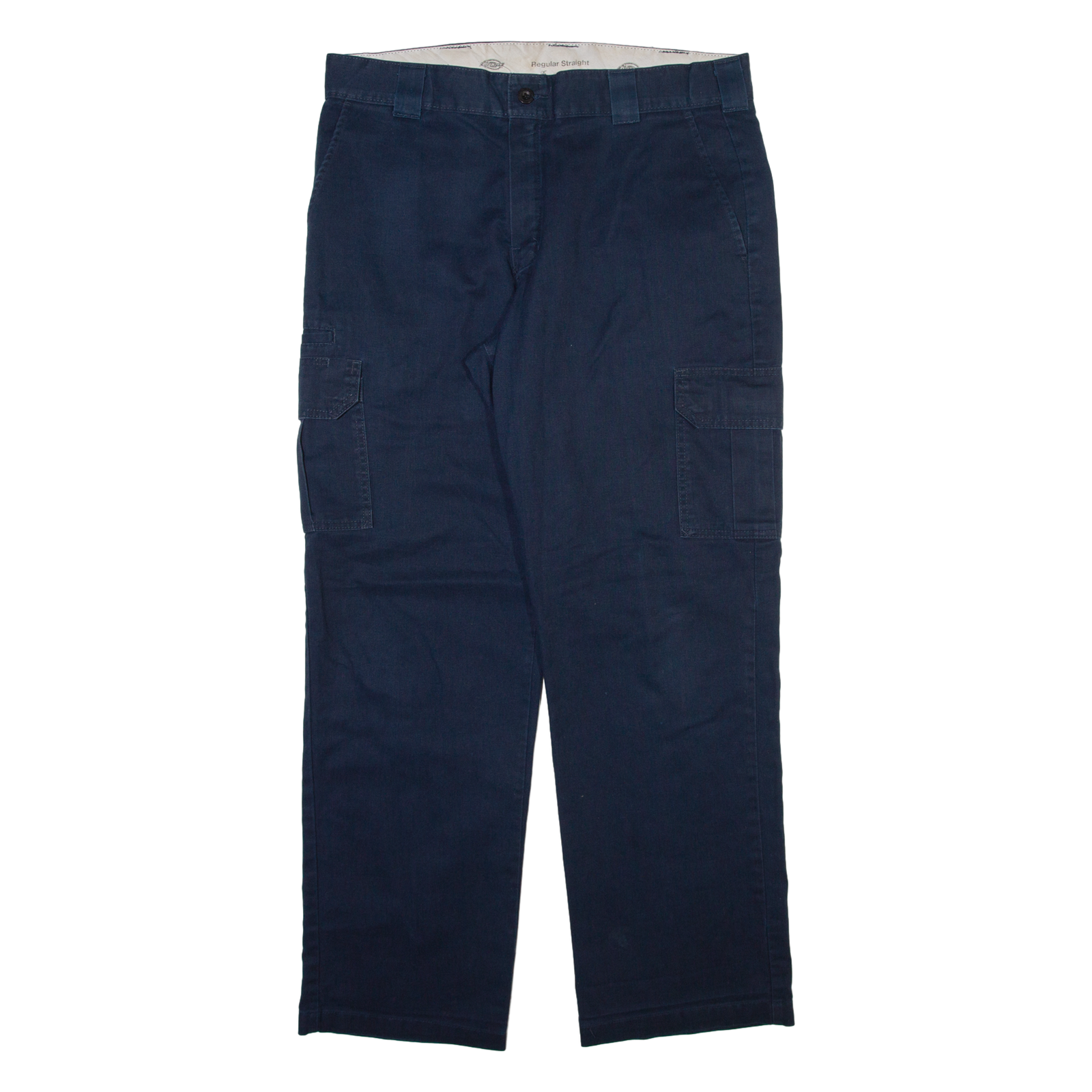 DICKIES Cargo Mens Trousers Blue Regular Straight W36 L31 Refurbished - N/A refurbished available on Cerqular