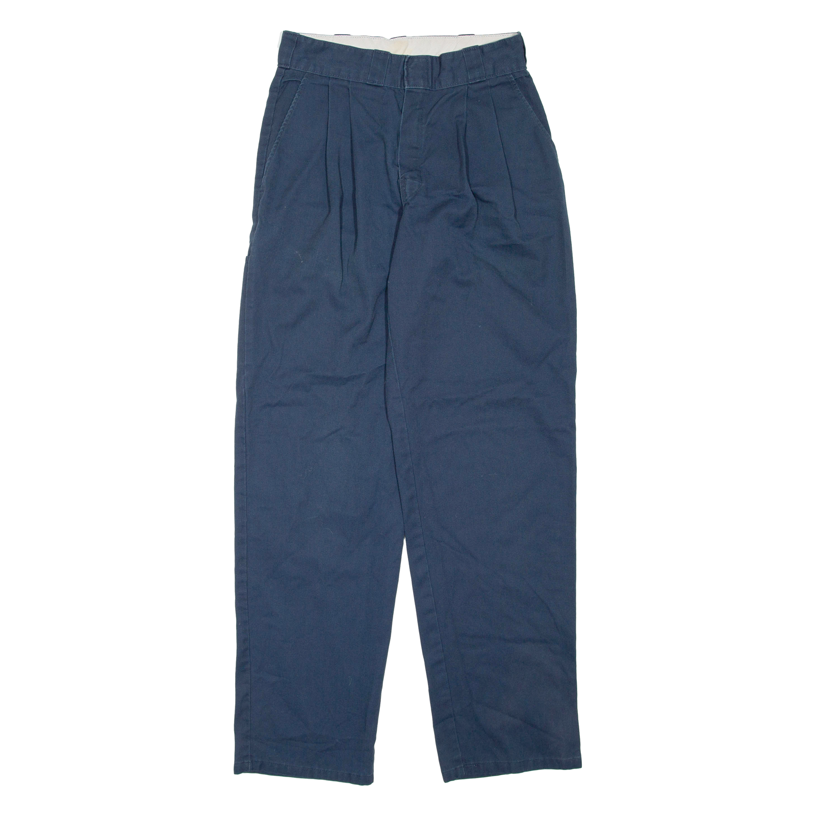 DICKIES Mens Trousers Blue Regular Straight W26 L32 Refurbished - N/A refurbished available on Cerqular