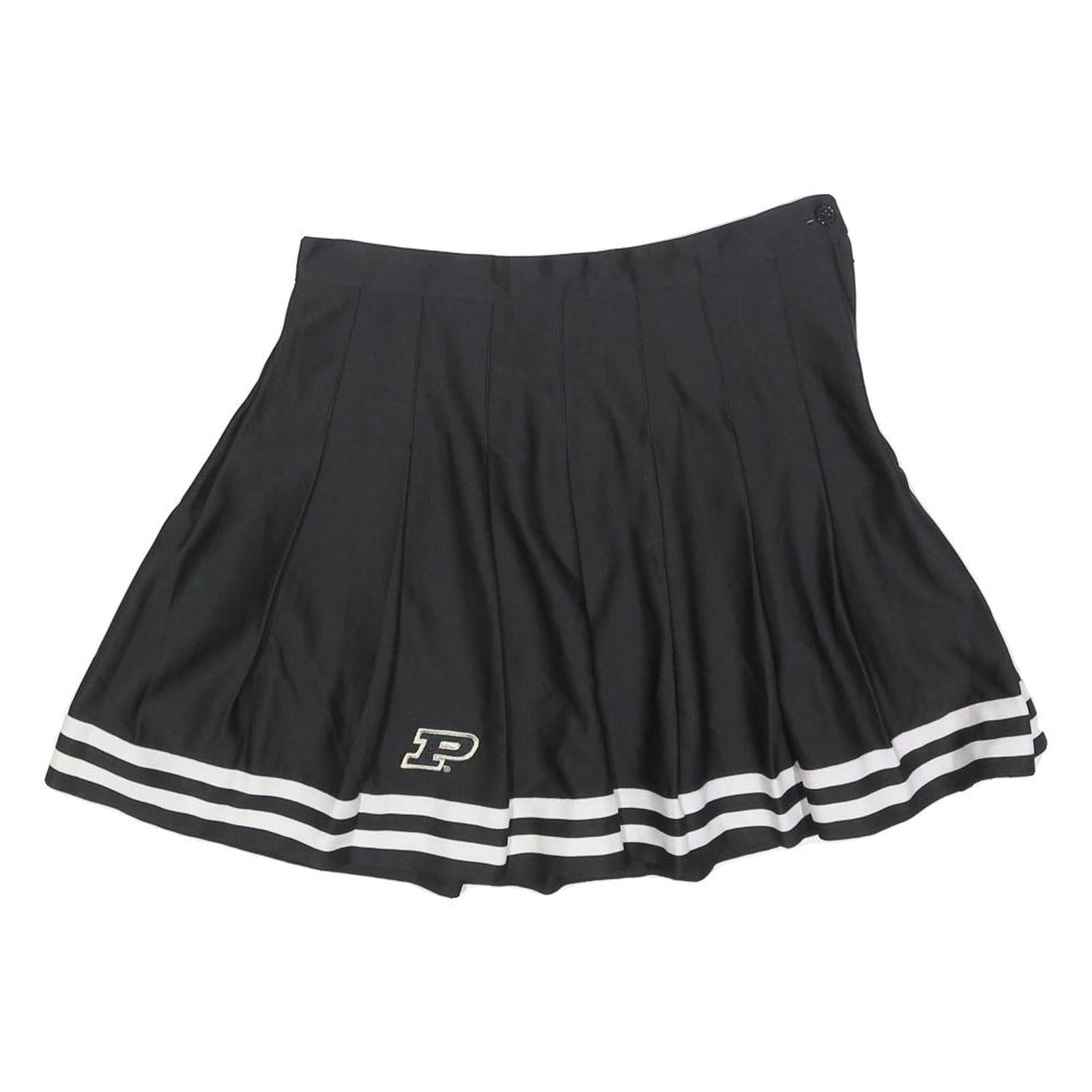 ZOOZATZ Womens Black & White Pleated Short Polyester Blend Skirt M Schoolwear Refurbished - N/A refurbished available on Cerqular