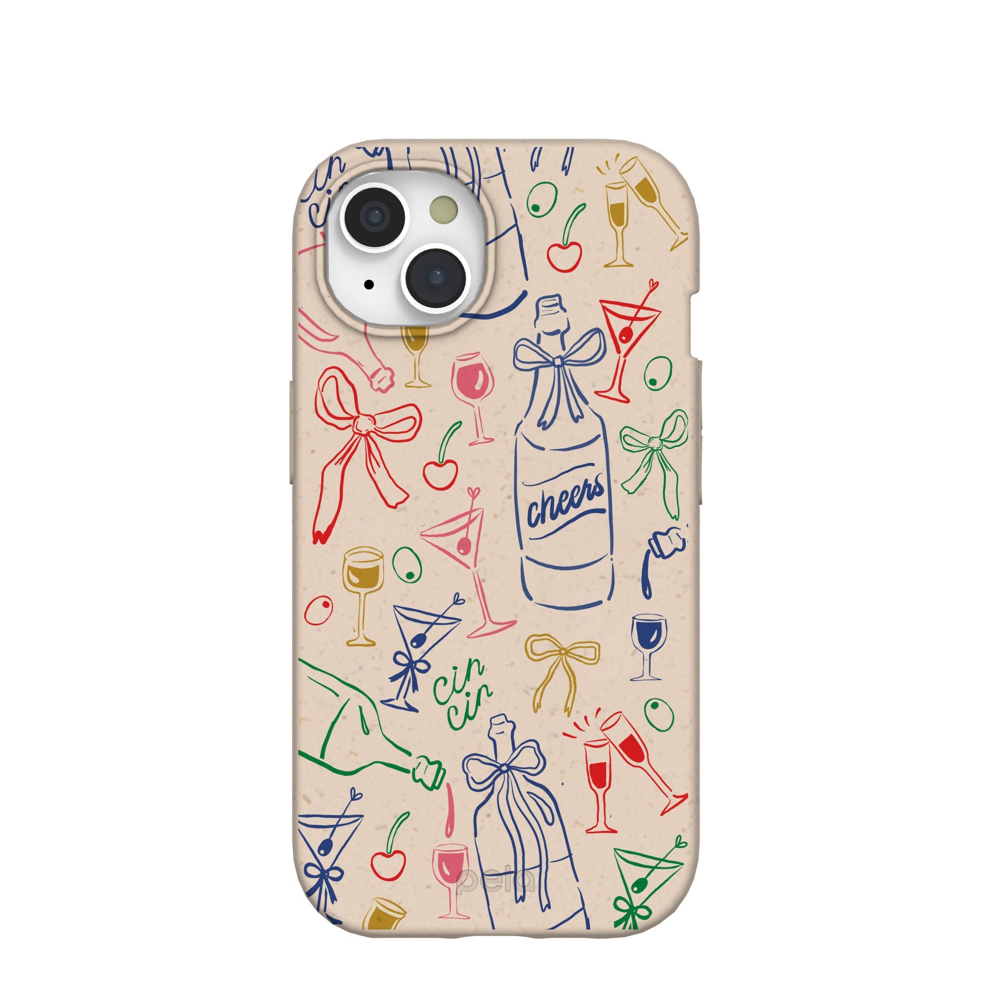 Seashell Midnight Toast iPhone 15 Case Refurbished - Pela Case refurbished available on Cerqular