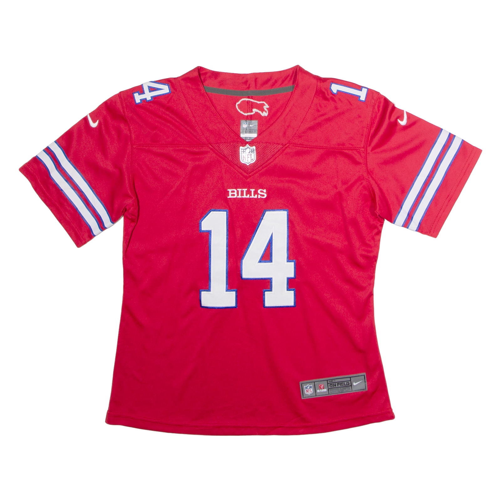 NIKE Buffalo Bills Alternate #14 Diggs Womens Jersey Red USA V-Neck L Refurbished - N/A refurbished available on Cerqular
