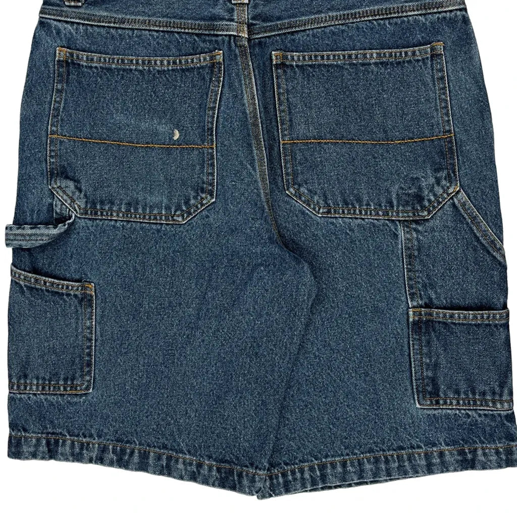 Faded Glory Cargo Carpenter Shorts - 31W 10L Blue Cotton Refurbished - Thrifted (note: this is a term often used to describe second- refurbished available on Cerqular