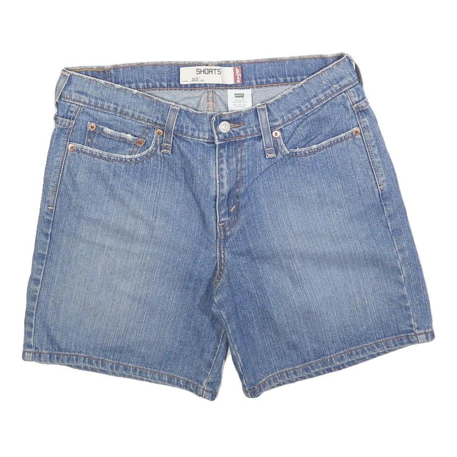 LEVI'S Womens Blue Denim Casual Shorts M W32 Classic Fit Cotton Blend Refurbished - N/A refurbished available on Cerqular