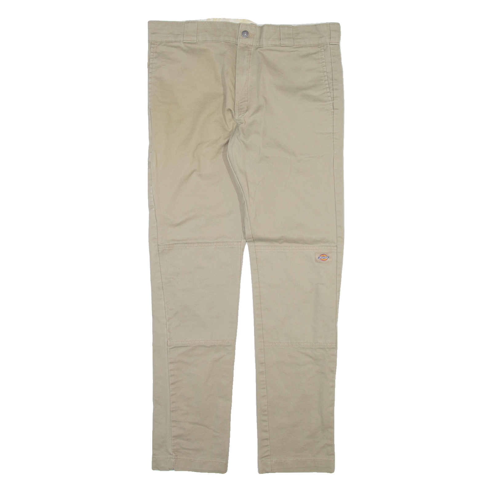 DICKIES Mens Trousers Beige Slim Skinny W34 L32 Refurbished - N/A refurbished available on Cerqular