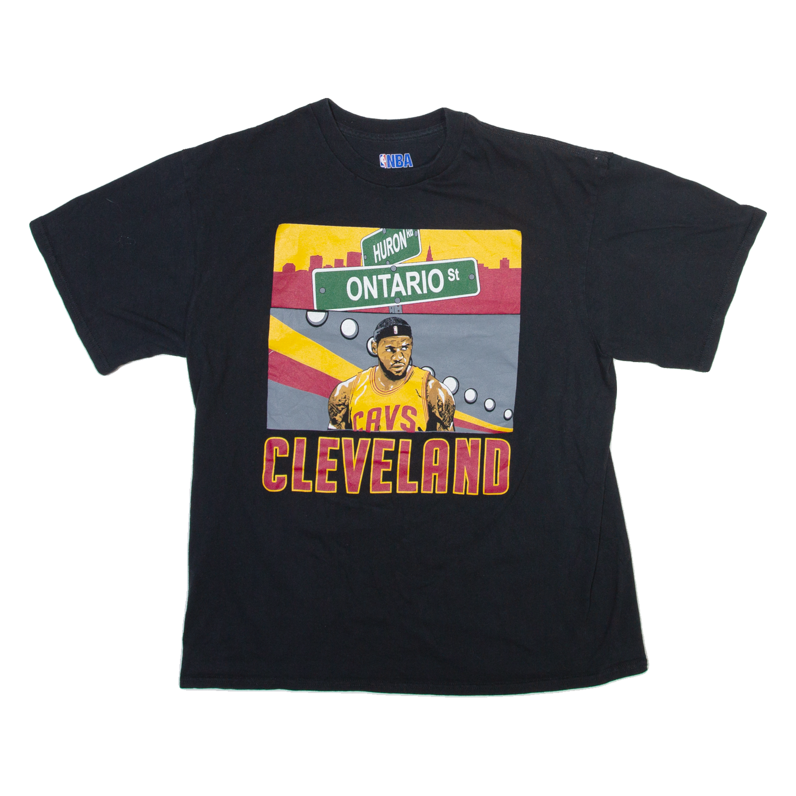 NBA Cleveland Mens T-Shirt Black USA L Refurbished - N/A refurbished available on Cerqular