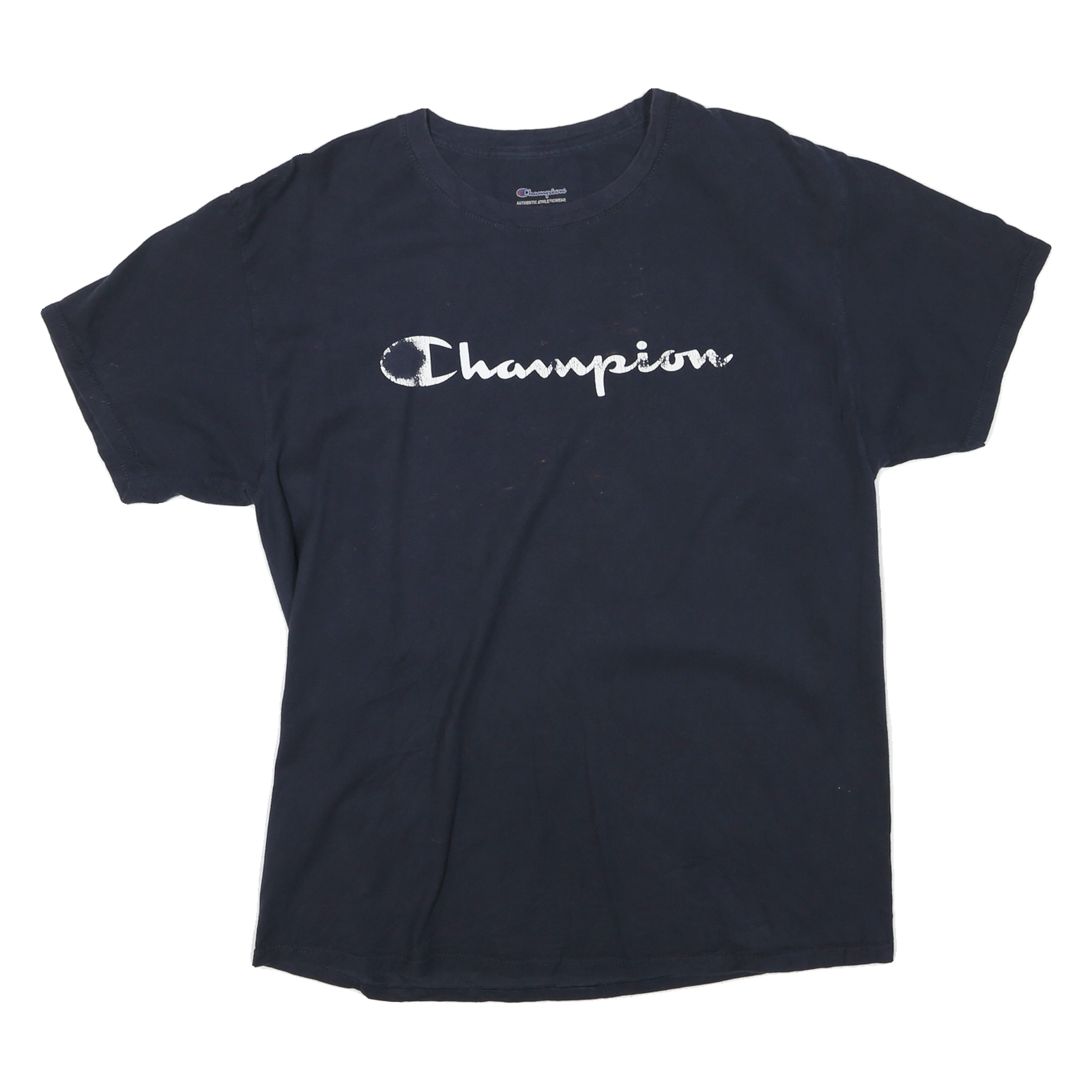 CHAMPION Mens Black Graphic T-Shirt L Short Sleeve Round Neck Casual Wear Refurbished - N/A refurbished available on Cerqular