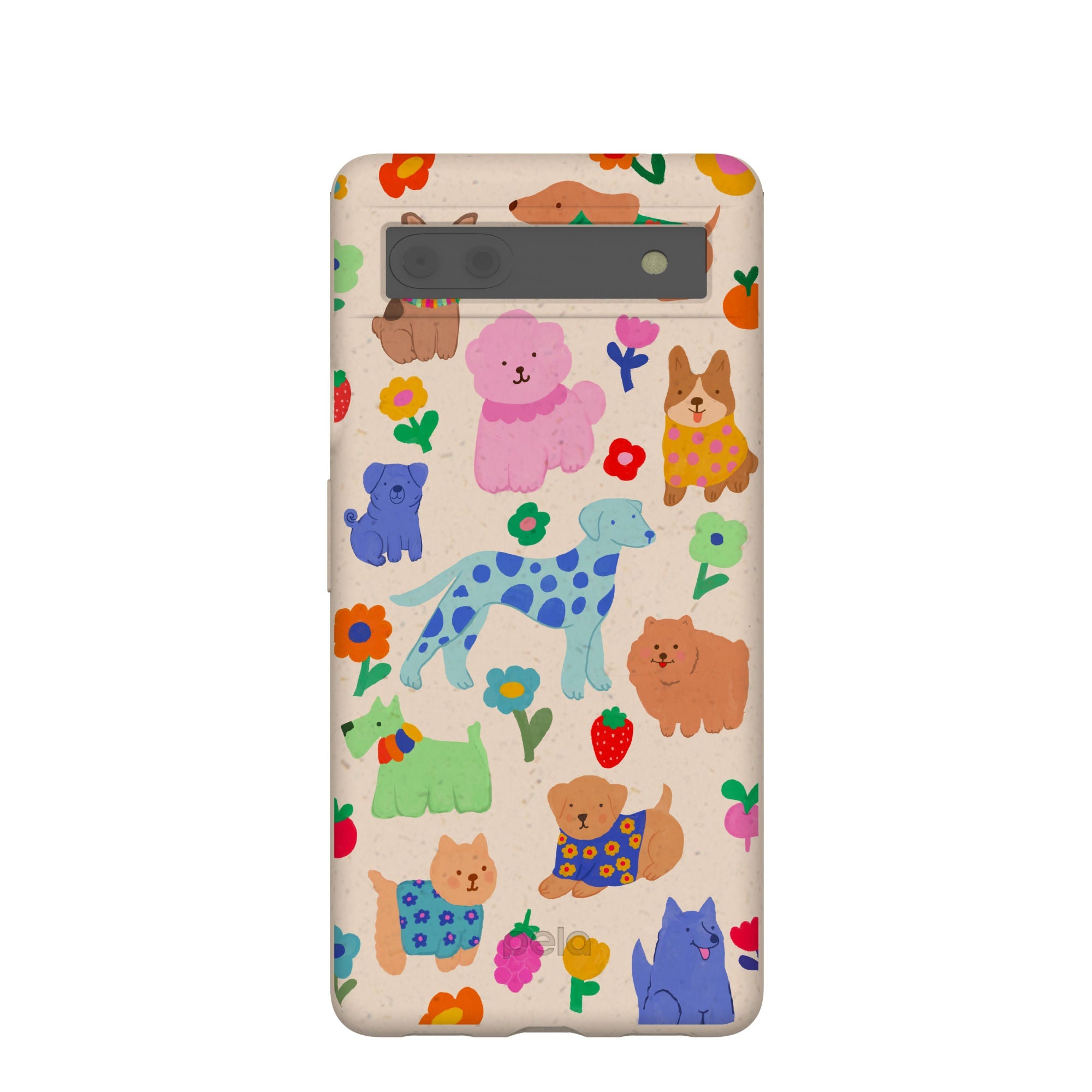 Seashell Pup Bloom Google Pixel 6a Case Refurbished - Pela Case refurbished available on Cerqular