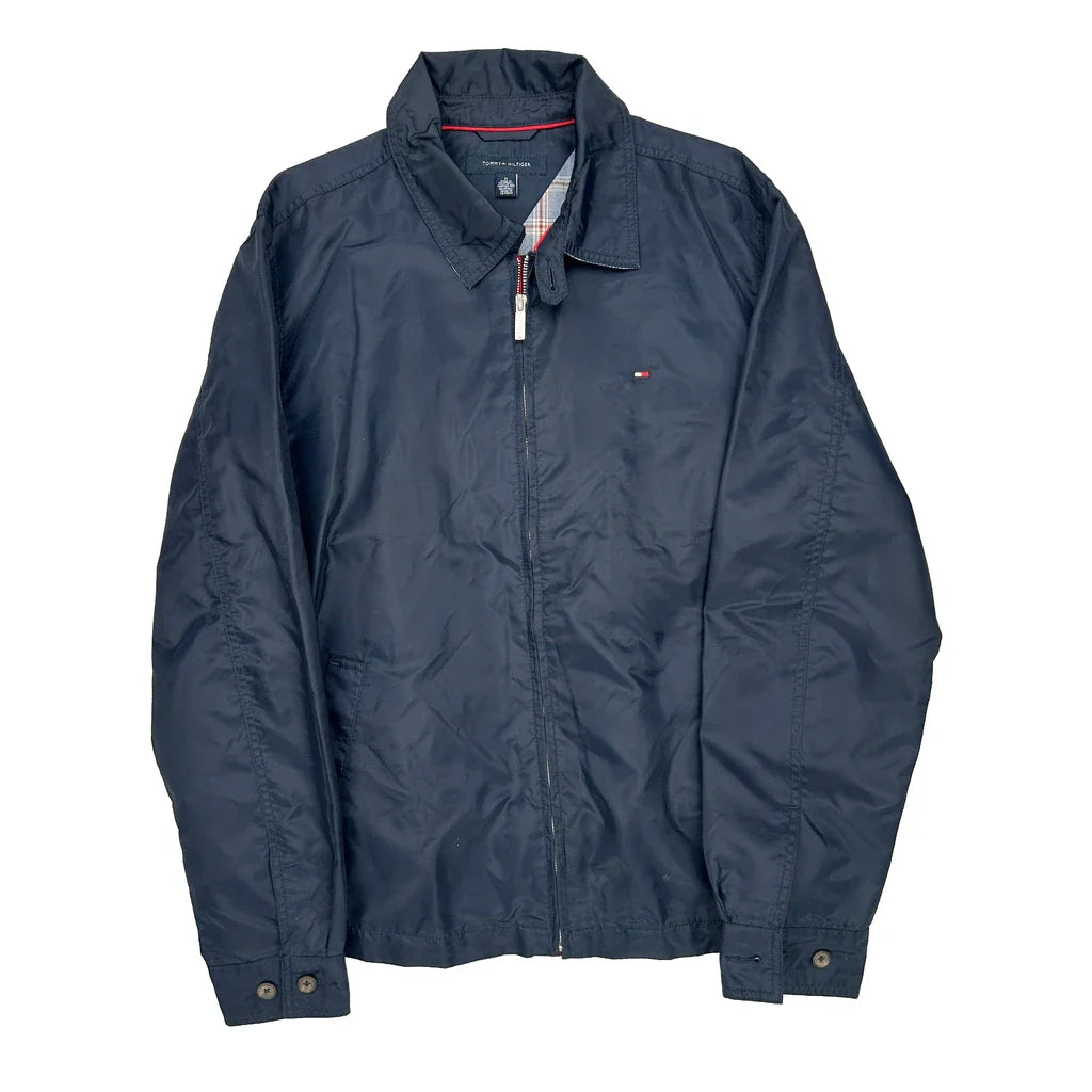 Buy Tommy Hilfiger Jacket - Medium Navy Polyester Refurbished - $80.39 Tommy Hilfiger Jacket - Medium Navy Polyester Refurbished - Thrifted (note: this is a term often used to describe second- refurbished available on Cerqular