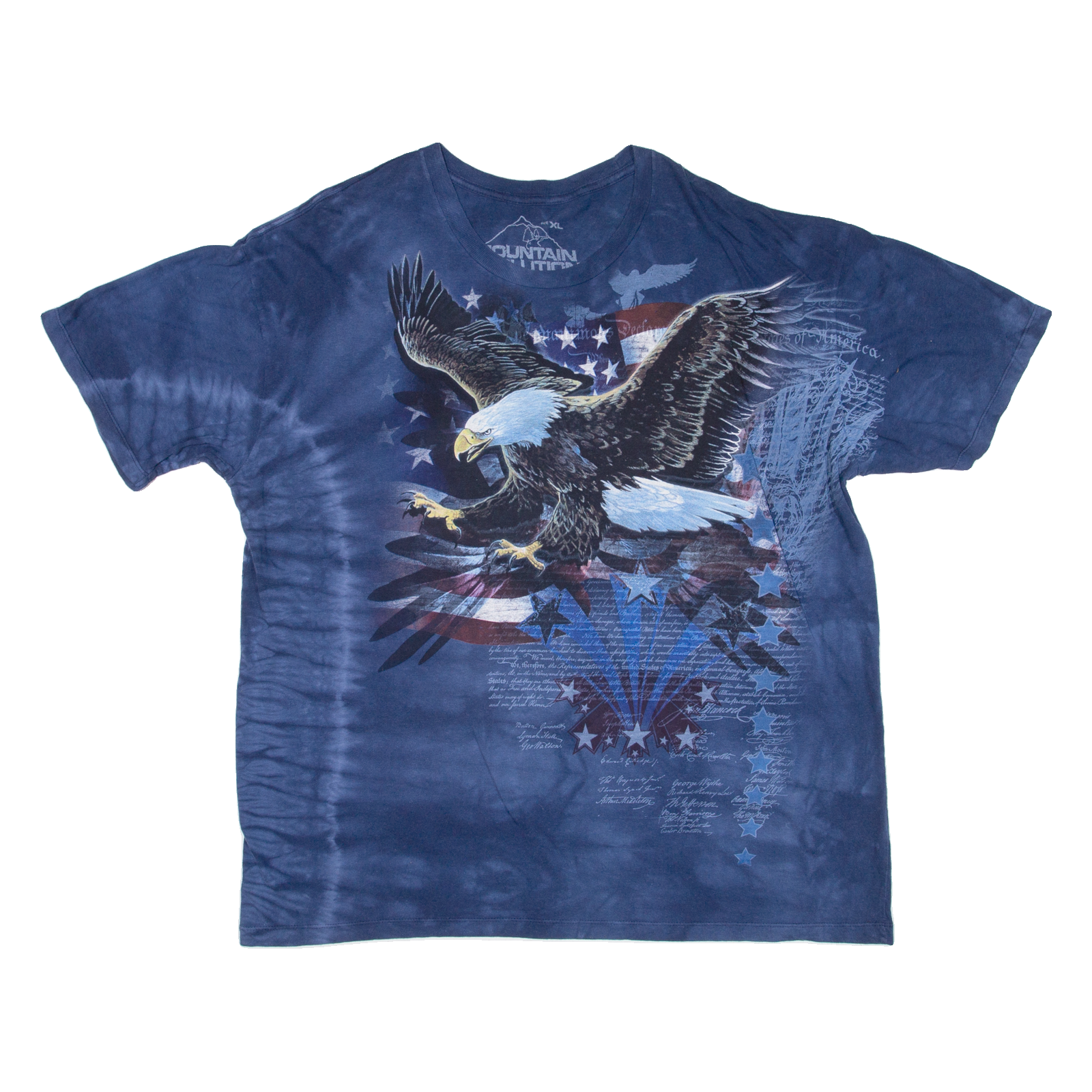 THE MOUNTAIN American Eagle Mens T-Shirt Blue USA XL Refurbished - N/A refurbished available on Cerqular