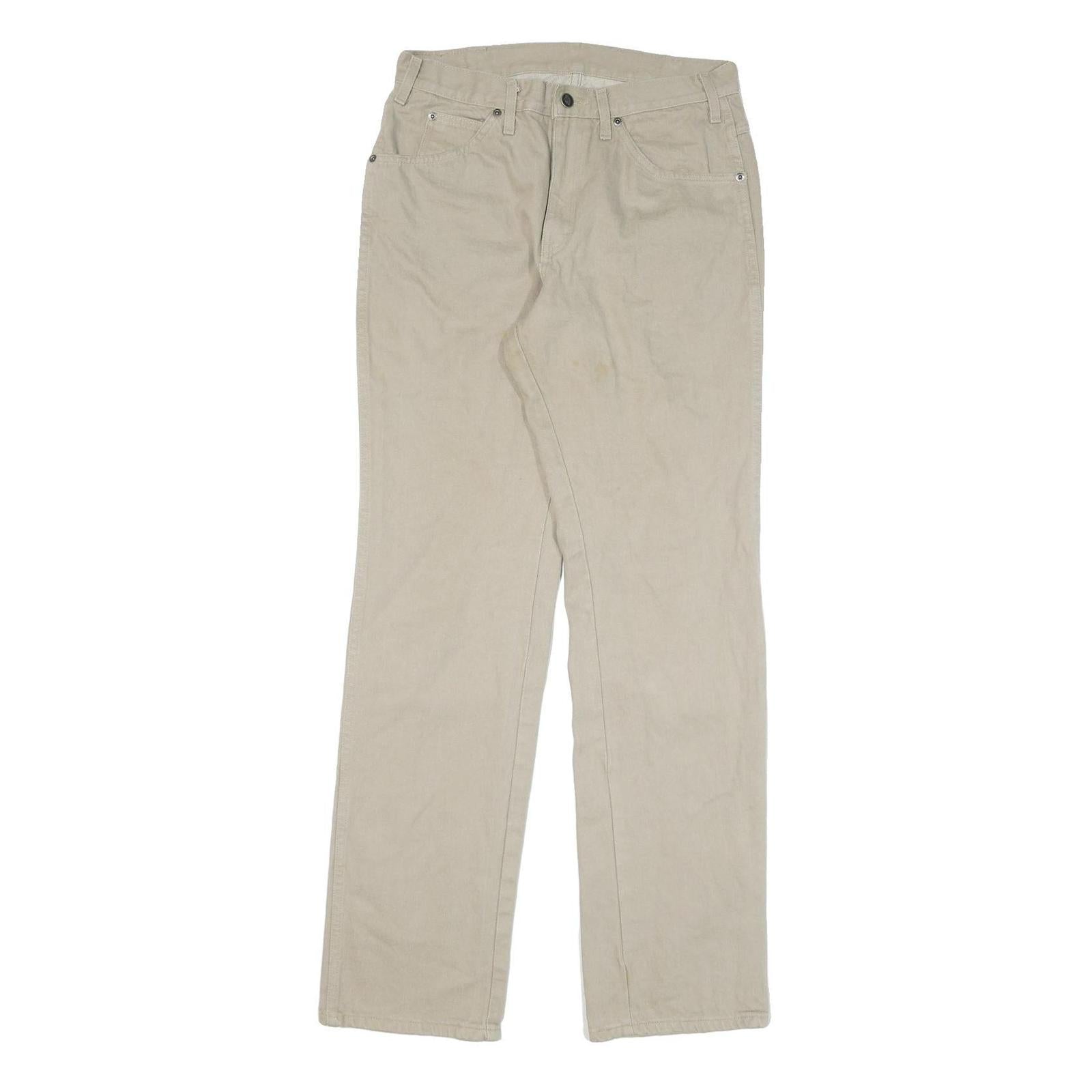 DICKIES Mens Jeans Beige Regular Straight Denim W30 L33 Zip Cotton Blend Refurbished - N/A refurbished available on Cerqular