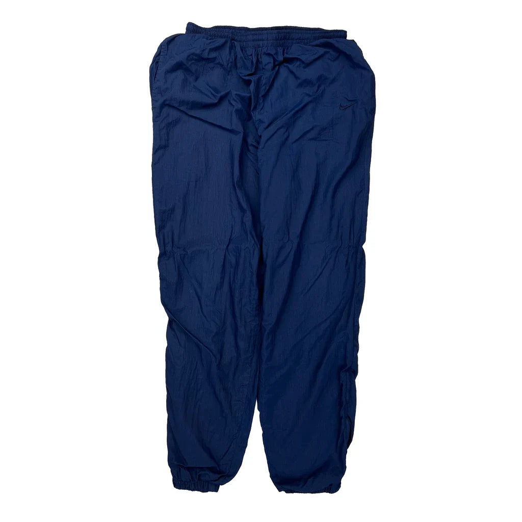 Nike Tracksuit - Large Blue Polyester Refurbished - Thrifted (note: this is a term often used to describe second- refurbished available on Cerqular