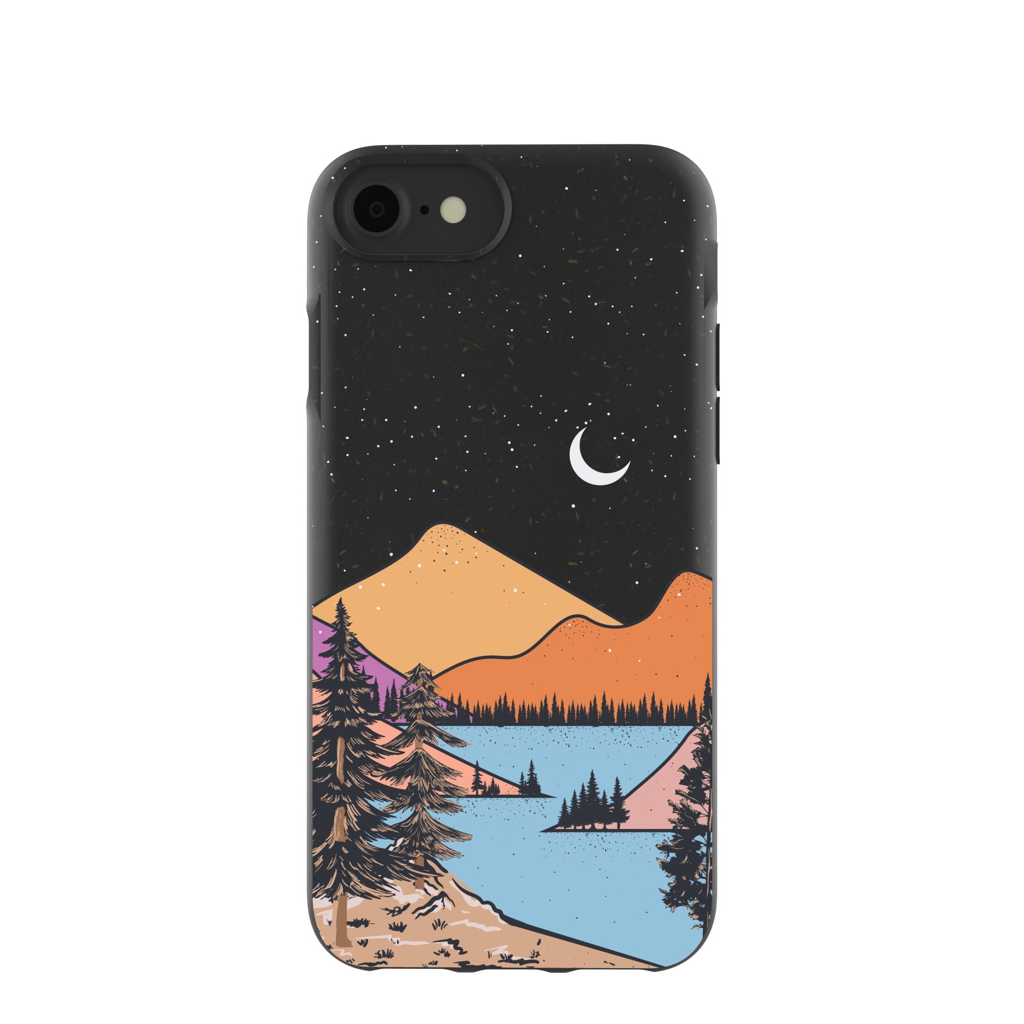 Black Night Trails iPhone 6/6s/7/8/SE Case Refurbished - Pela Case refurbished available on Cerqular