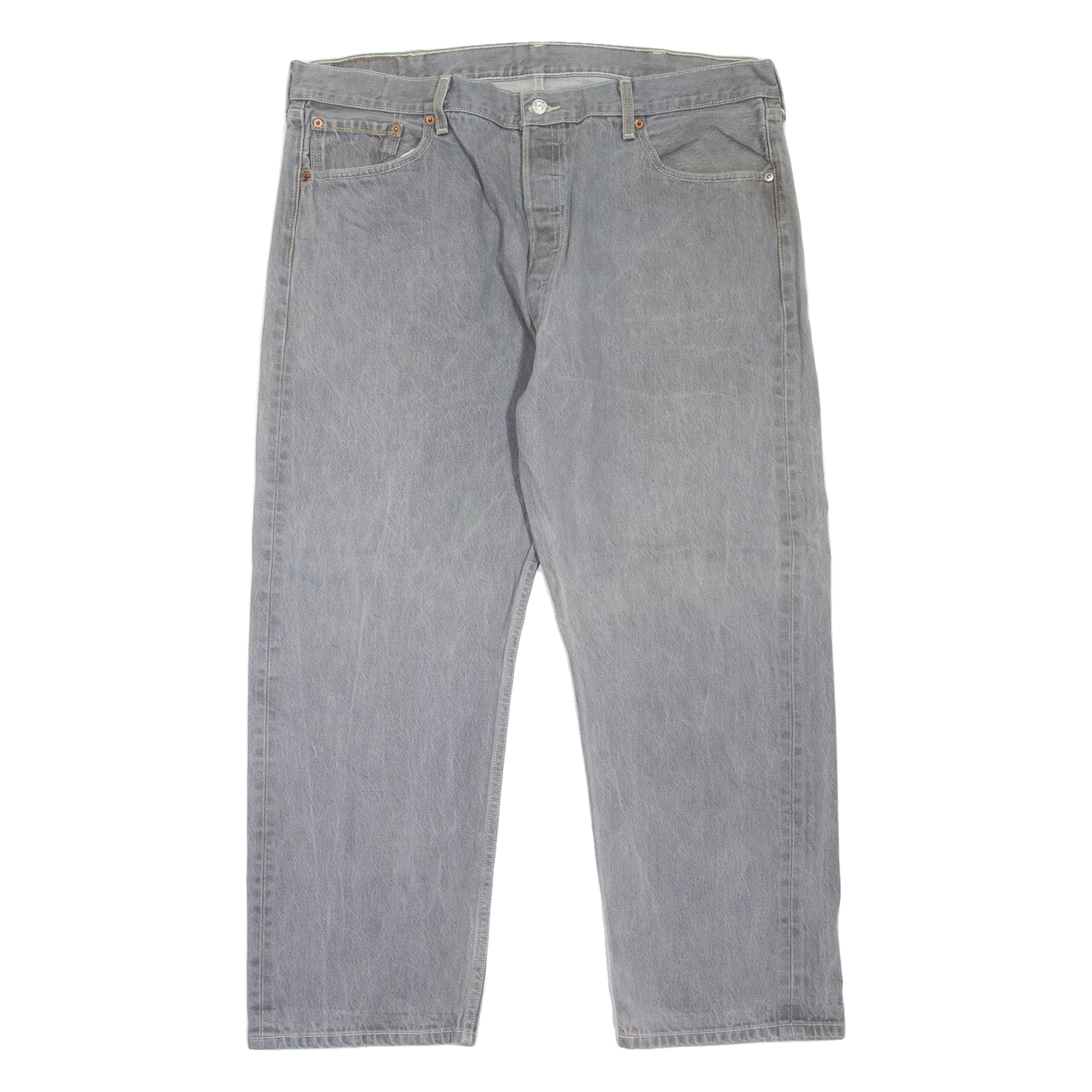 LEVI'S 501XX Jeans Mens Grey Regular Straight W39 L27 Refurbished - N/A refurbished available on Cerqular