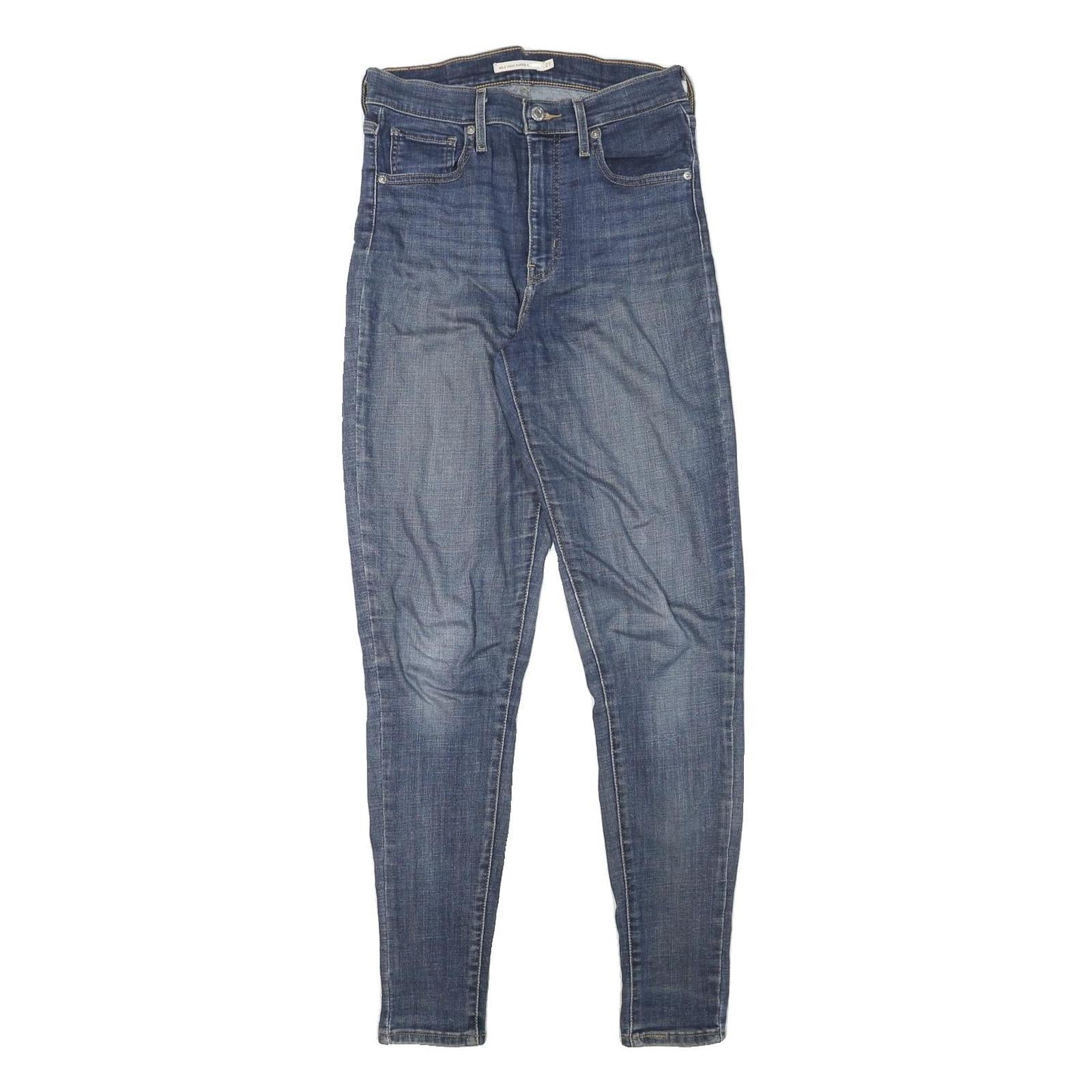 LEVI'S Womens Blue Slim Skinny Denim Medium W27 L30 Zip Cotton Blend Jeans Refurbished - N/A refurbished available on Cerqular