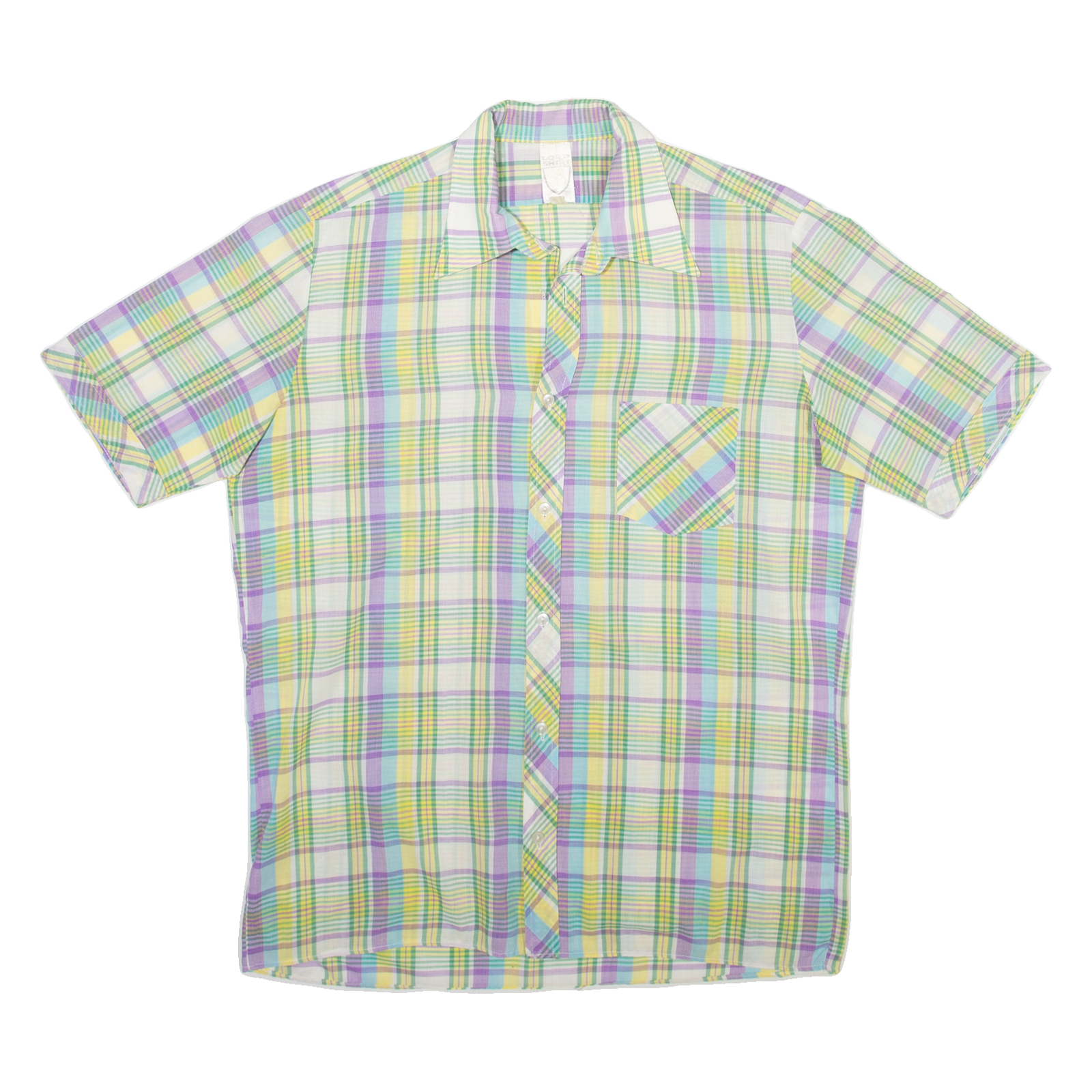 LORD SHIRT Mens Shirt Green Check M Refurbished - N/A refurbished available on Cerqular