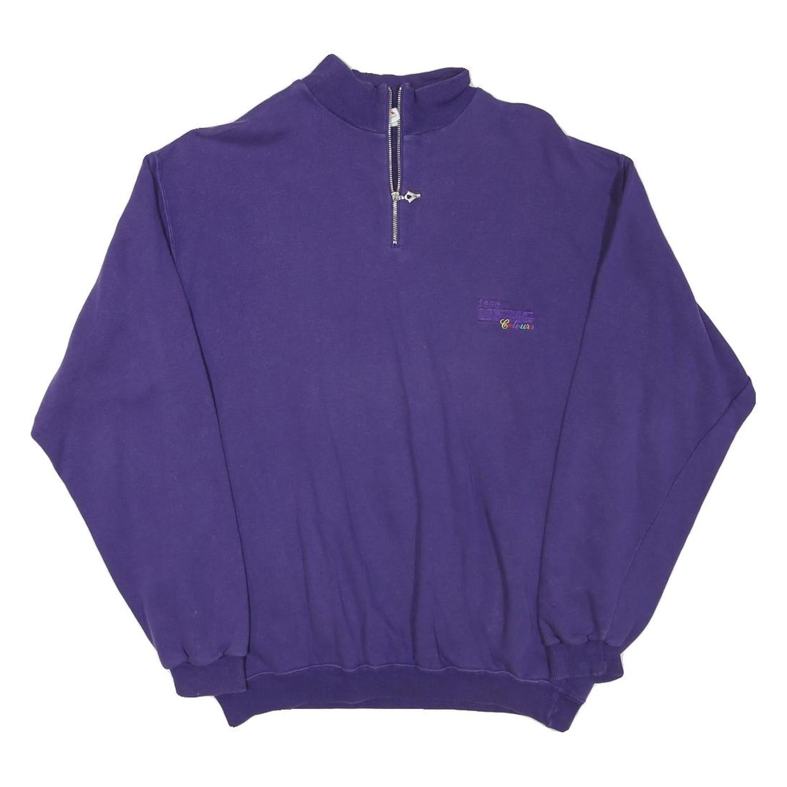 Buy BASICLINE YORK Mens Purple 1/4 Zip M Sweatshirt Casual Cotton Blend Pullover Refurbished - $27.29 BASICLINE YORK Mens Purple 1/4 Zip M Sweatshirt Casual Cotton Blend Pullover Refurbished - N/A refurbished available on Cerqular