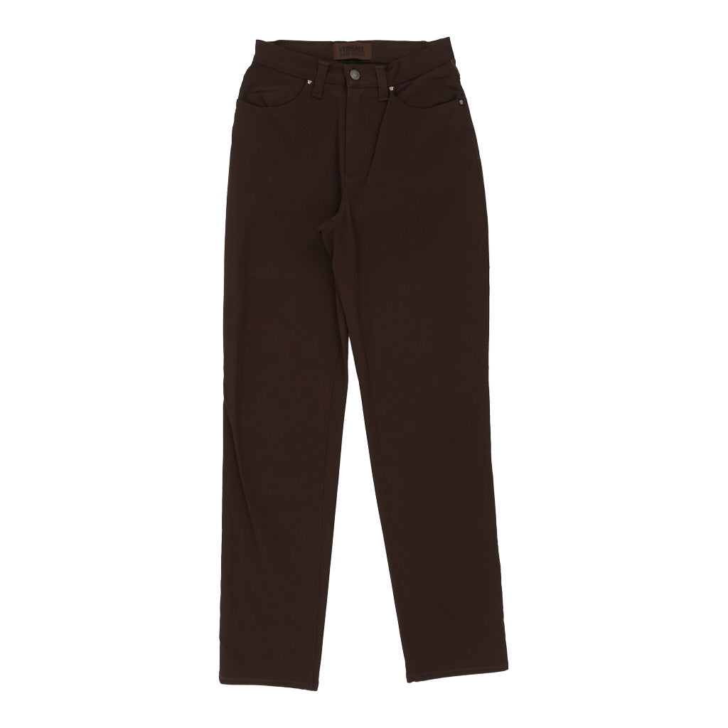 Versace Jeans Couture Trousers - 26W UK 6 Brown Nylon Blend | Size: UK 6 Refurbished - N/A (Preloved Designer is not a specific brand, it refurbished available on Cerqular