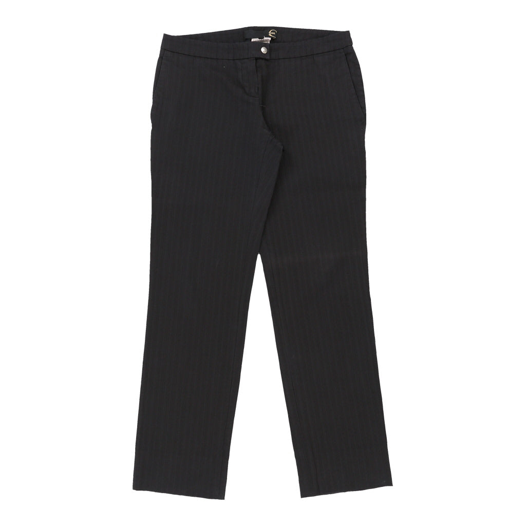 Just Cavalli Trousers - 32W UK 10 Black Cotton Refurbished - Thrifted (note: this is a term often used to describe second- refurbished available on Cerqular
