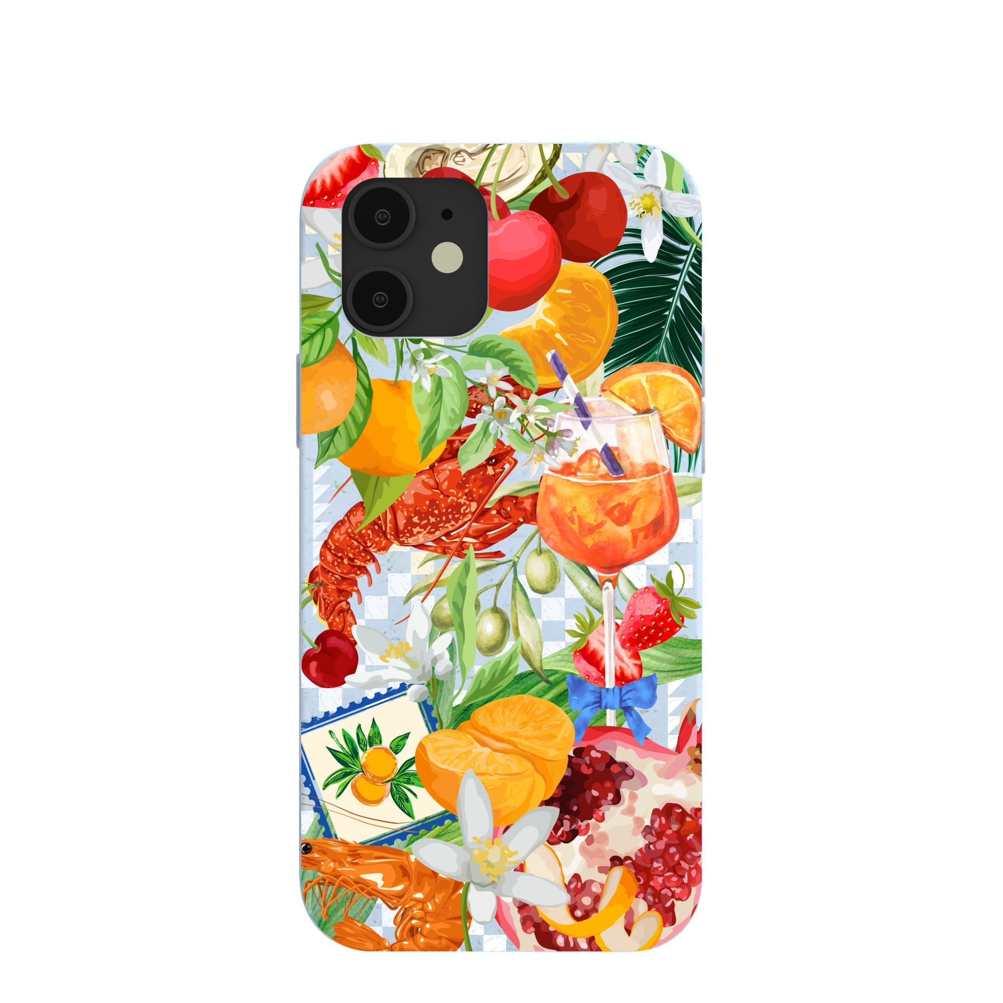 Powder Blue Mediterranean Summers iPhone 12/ iPhone 12 Pro Case Refurbished - Pela Case refurbished available on Cerqular