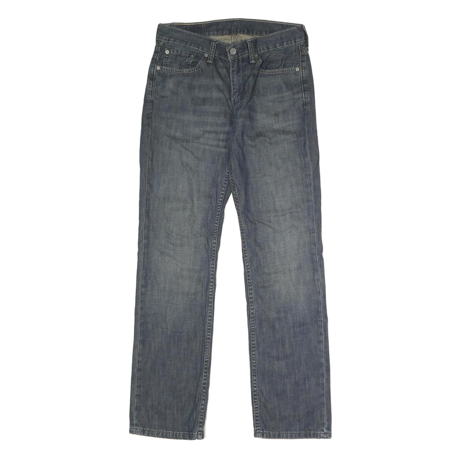 LEVI'S 514 SLIM Mens Jeans Blue Regular Straight Denim Medium W29 L30 Slim Fit Refurbished - N/A refurbished available on Cerqular