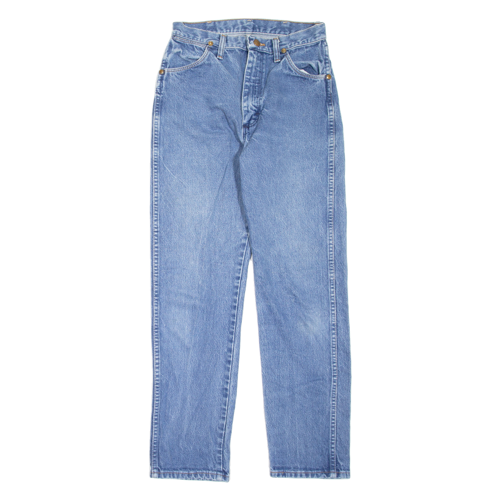 WRANGLER Womens Jeans Blue Regular Mom Stone Wash W25 L28 Refurbished - N/A refurbished available on Cerqular