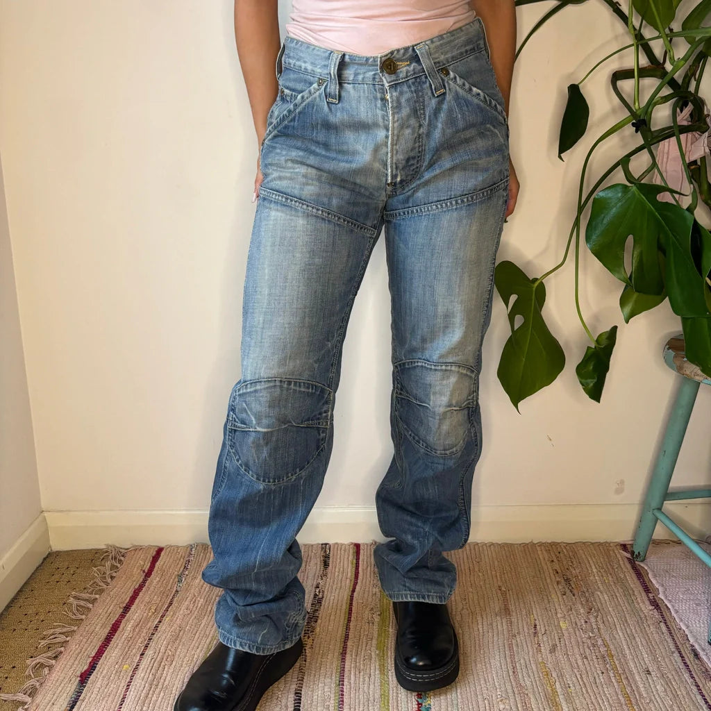 Buy G-Star Jeans - 32W UK 12 Blue Cotton Refurbished - $19.28 G-Star Jeans - 32W UK 12 Blue Cotton Refurbished - Thrifted (note: this is a term often used to describe second- refurbished available on Cerqular