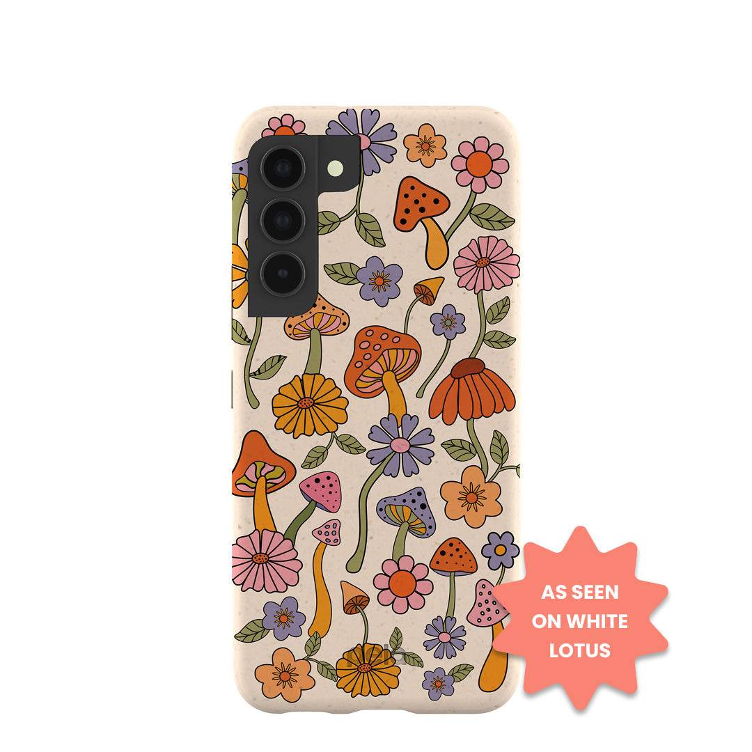 Seashell Shrooms and Blooms Samsung Galaxy S22 Case Refurbished - Pela Case refurbished available on Cerqular