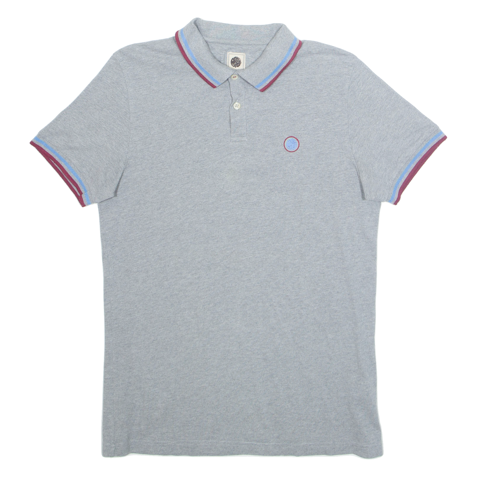 PRETTY GREEN Mens Polo Shirt Grey S Refurbished - N/A refurbished available on Cerqular