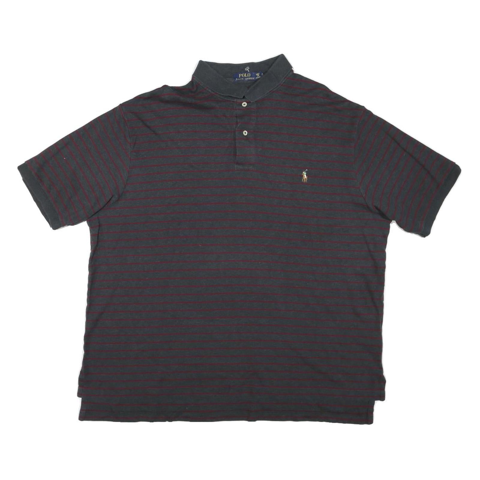 Buy POLO RALPH LAUREN Mens Grey & Burgundy Striped Short Sleeve Polo Shirt 2XL Refurbished - $40.29 POLO RALPH LAUREN Mens Grey & Burgundy Striped Short Sleeve Polo Shirt 2XL Refurbished - N/A refurbished available on Cerqular