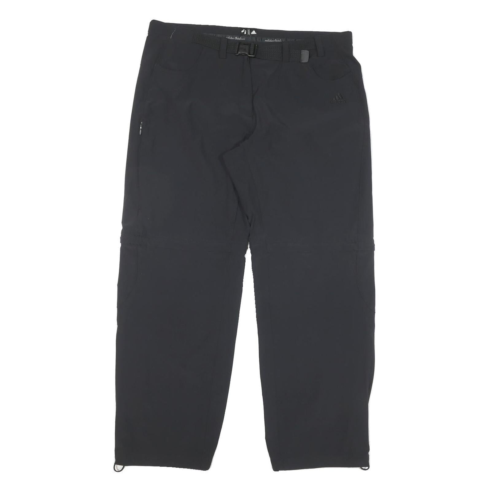 ADIDAS Womens Polyester Blend Black Regular Fit Straight Leg Trousers W36 L29 Refurbished - N/A refurbished available on Cerqular