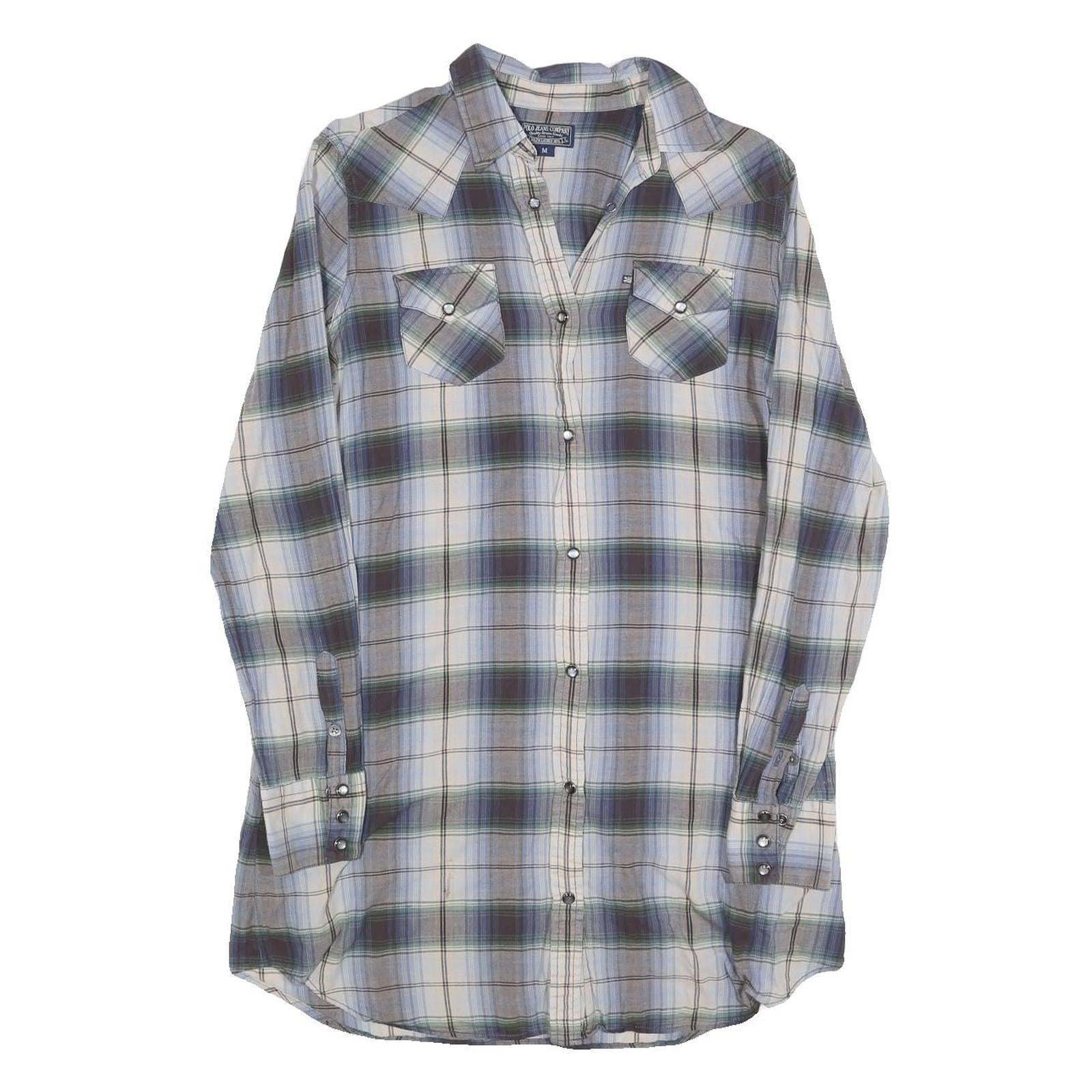 Buy RALPH LAUREN POLO JEANS COMPANY Womens Blue Green Check Cotton Blend Shirt Dress Refurbished - $41.59 RALPH LAUREN POLO JEANS COMPANY Womens Blue Green Check Cotton Blend Shirt Dress Refurbished - N/A refurbished available on Cerqular