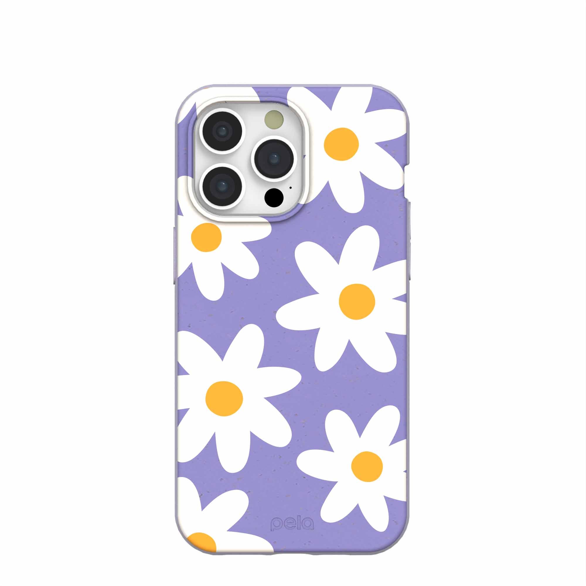 Lavender Daisy iPhone 15 Pro Max Case Refurbished - Pela Case refurbished available on Cerqular