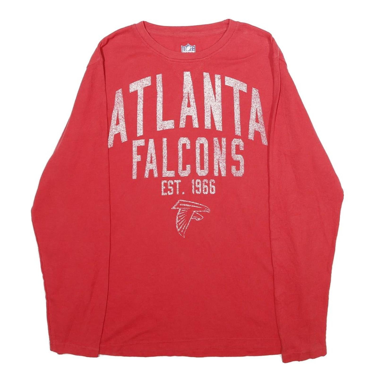 NFL Mens Red Atlanta Falcons Football Shirt Long Sleeve Crew Neck M Refurbished - N/A refurbished available on Cerqular